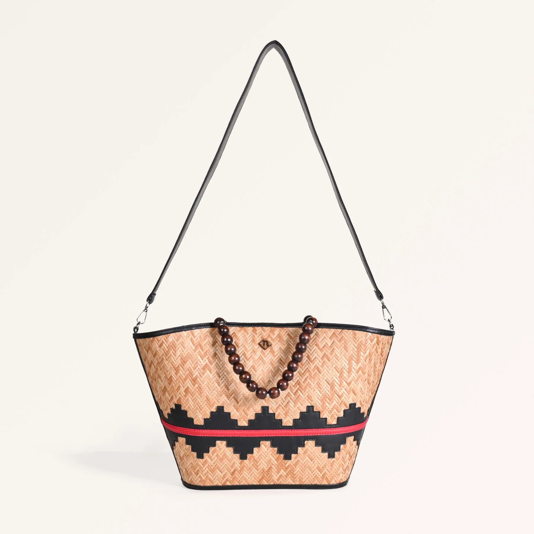 Shitalpati Bag With Beaded Handles - Image 8
