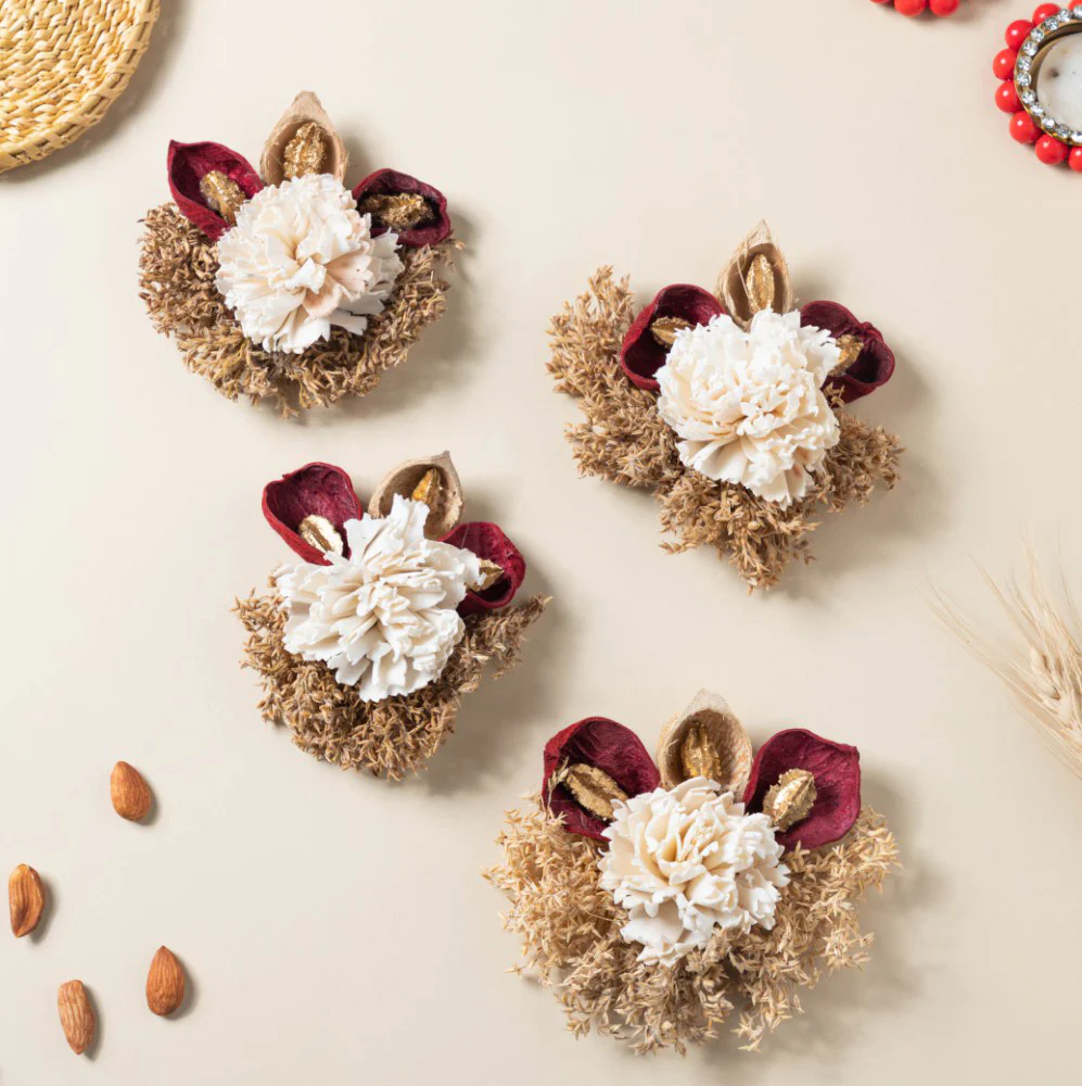 Shola Mini Floral Cluster Set Of 4 - Image 3