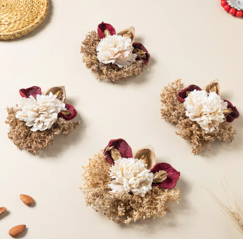 Shola Mini Floral Cluster Set Of 4 - Image 4