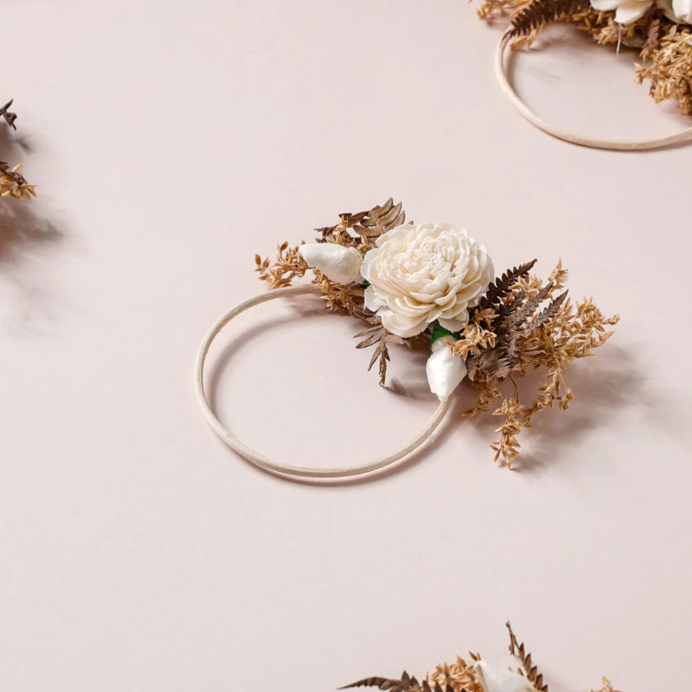 Shola Mini Floral Wreath Set Of 4 - Image 7