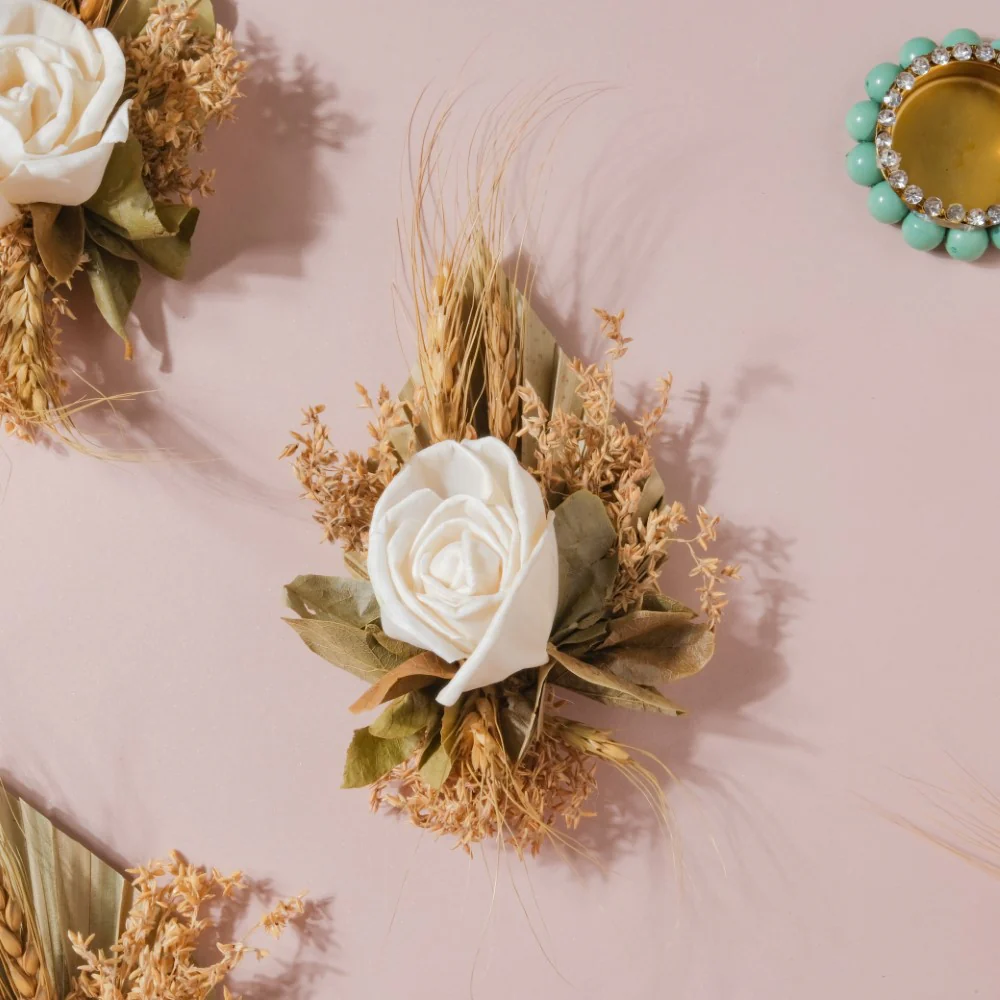 Shola Rose Mini Floral Cluster Set Of 4 - Image 3
