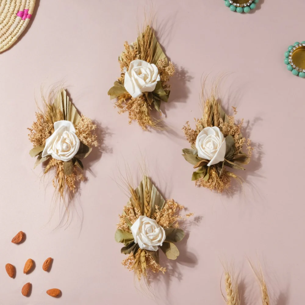 Shola Rose Mini Floral Cluster Set Of 4 - Image 5