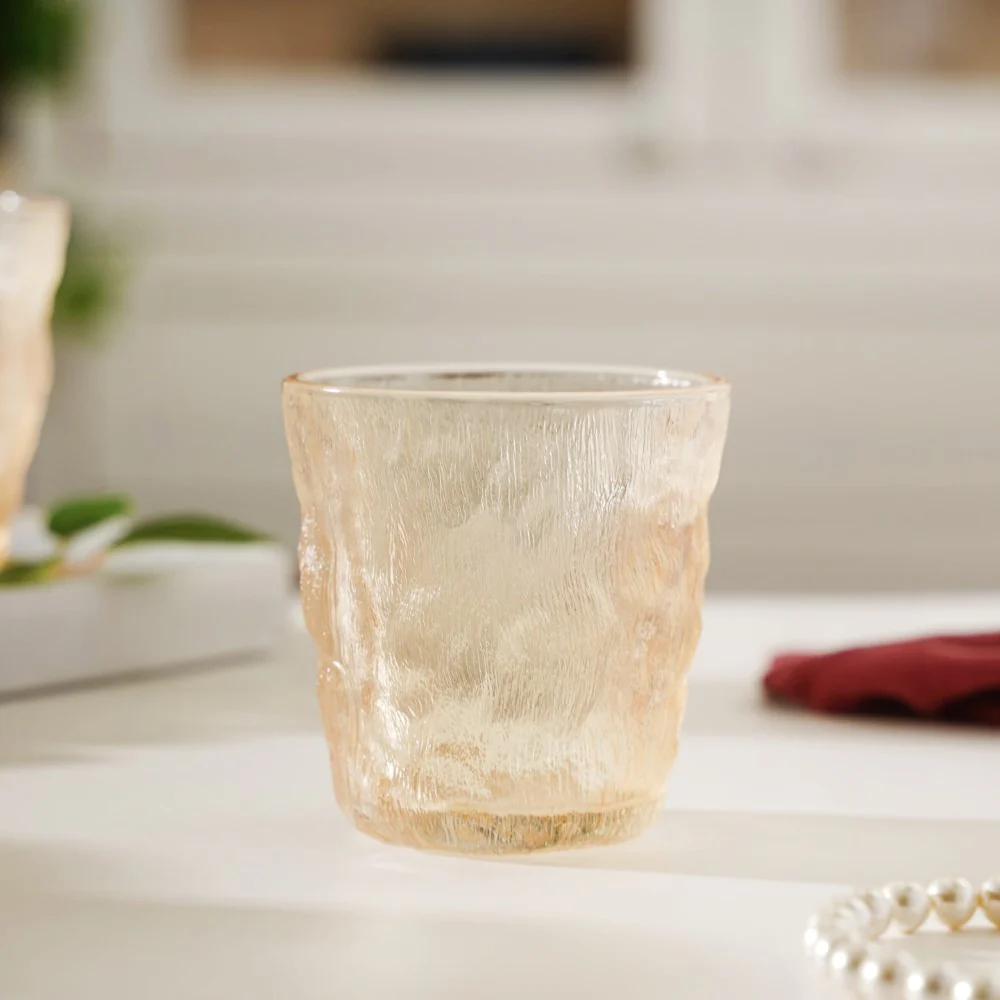 Short Amber Glacier Glass Set Of 6 250 ml - Image 4