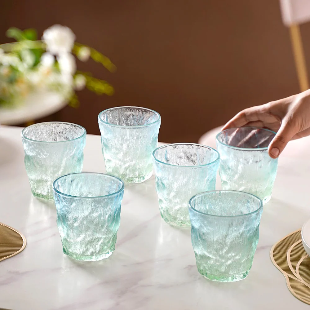Short Ombre Glacier Glass Set Of 6 250 ml - Image 3