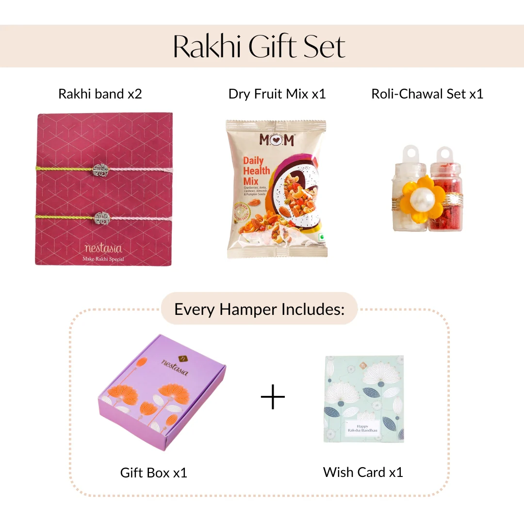 Shri Radha Rakhi Gift Set - Image 4