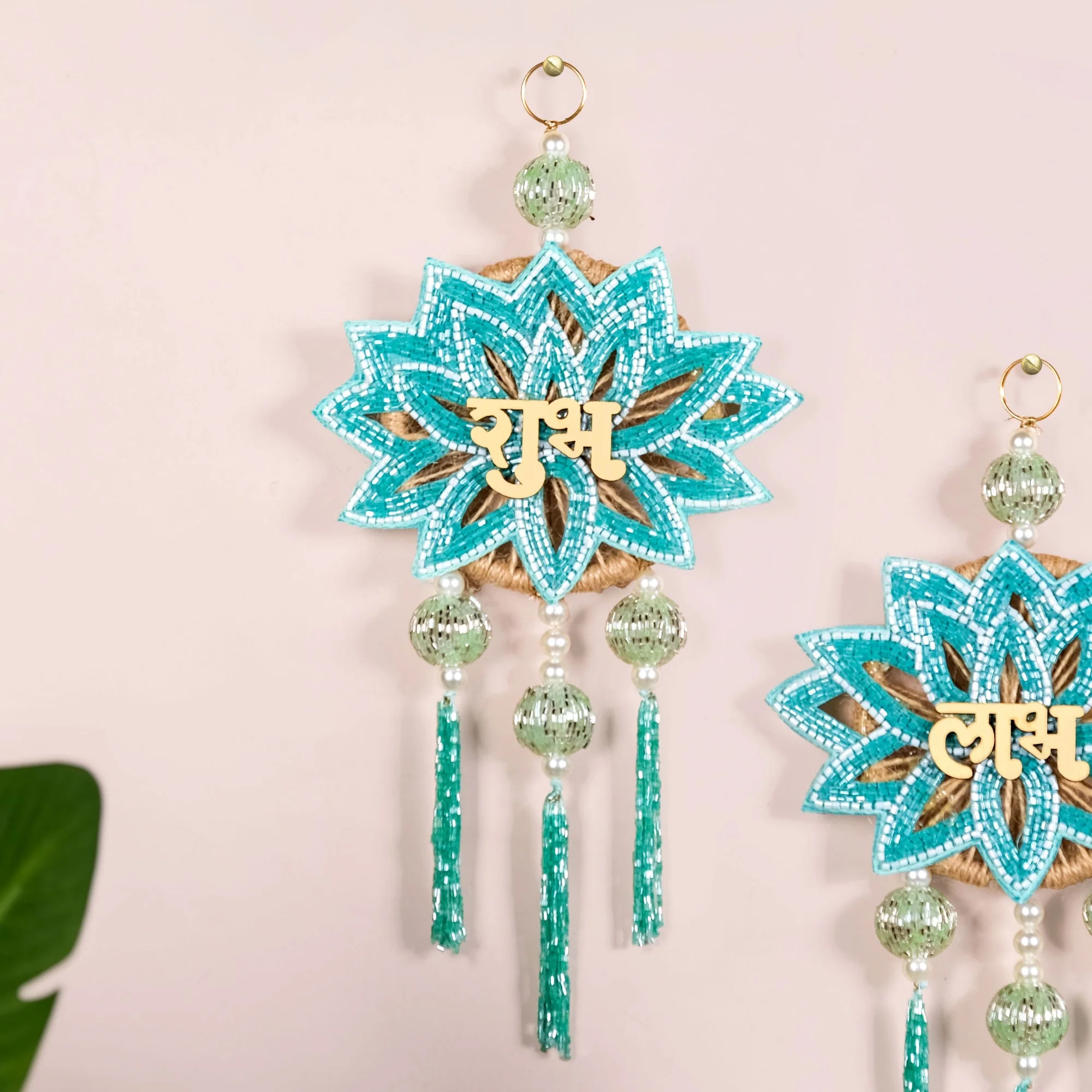 Shubh Labh Wall Hanging Set Of 2 - Image 7
