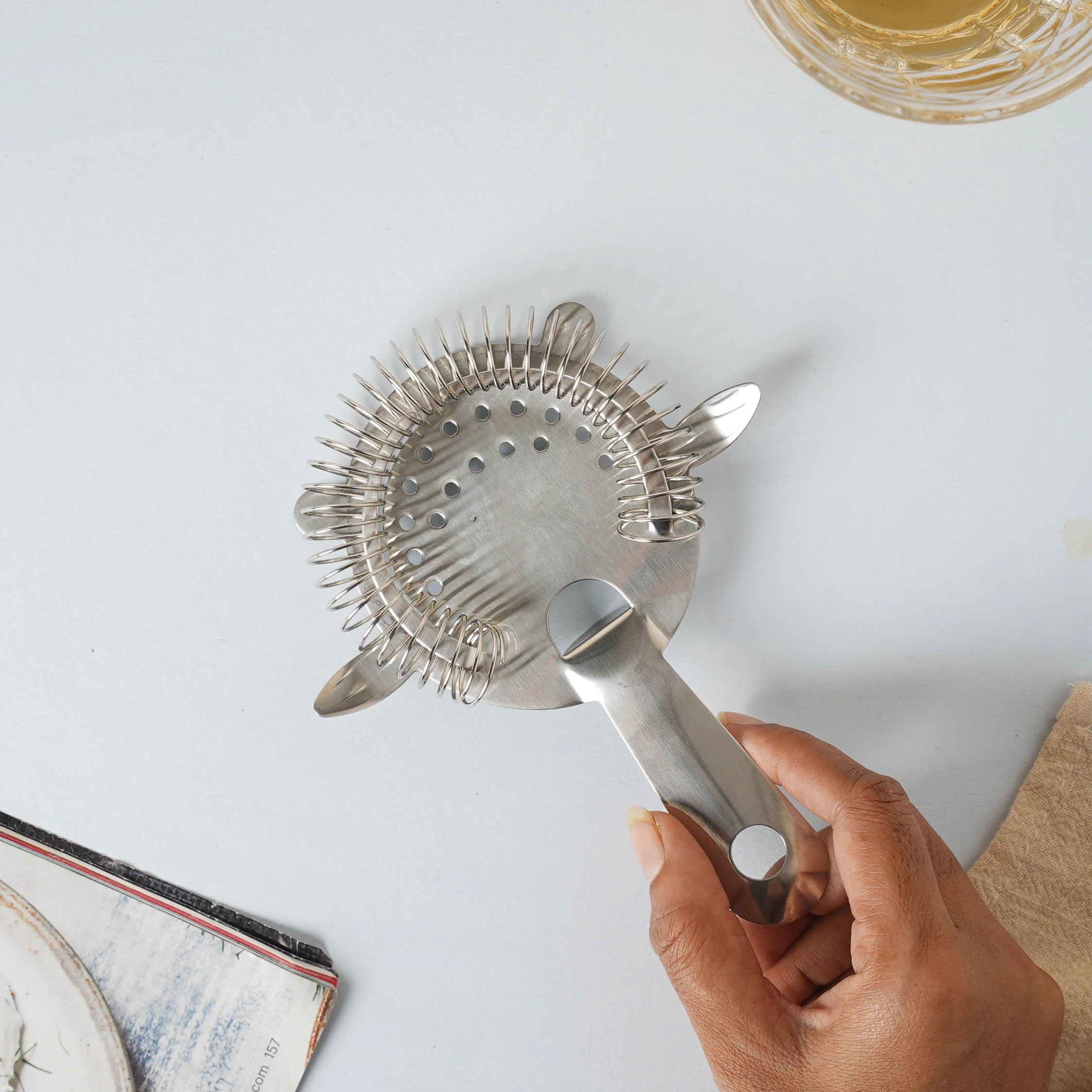 Silver Cocktail Strainer - Image 3