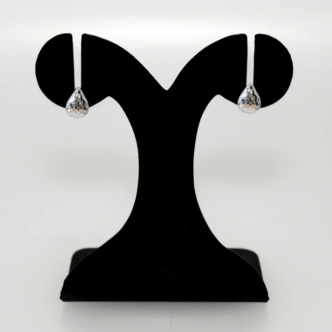 Silver Dew Geometric Studs - Image 6