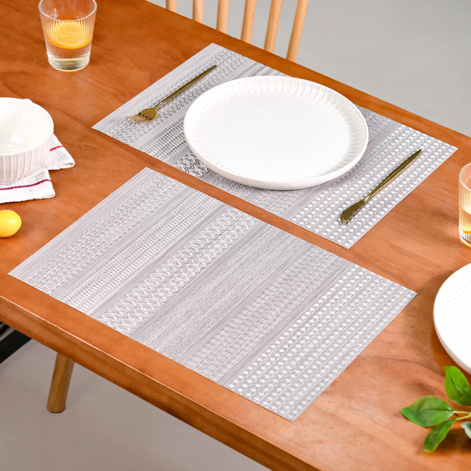Silver Dinner Table Mat Set Of 6 - Image 8