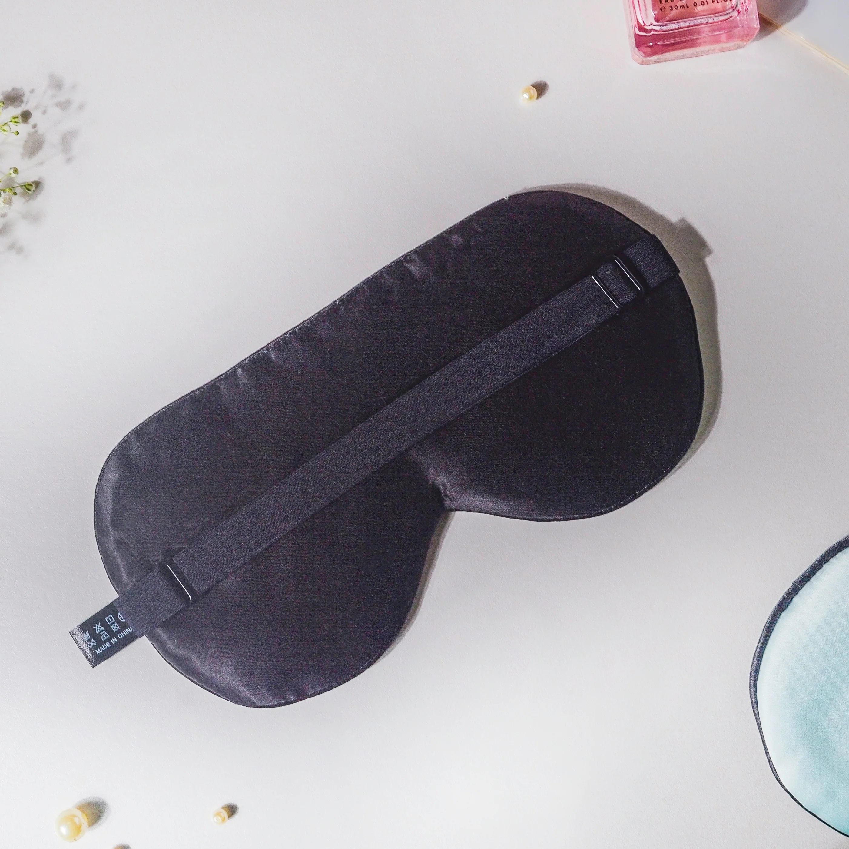 Silver Grey Travel Eye Mask - Image 3
