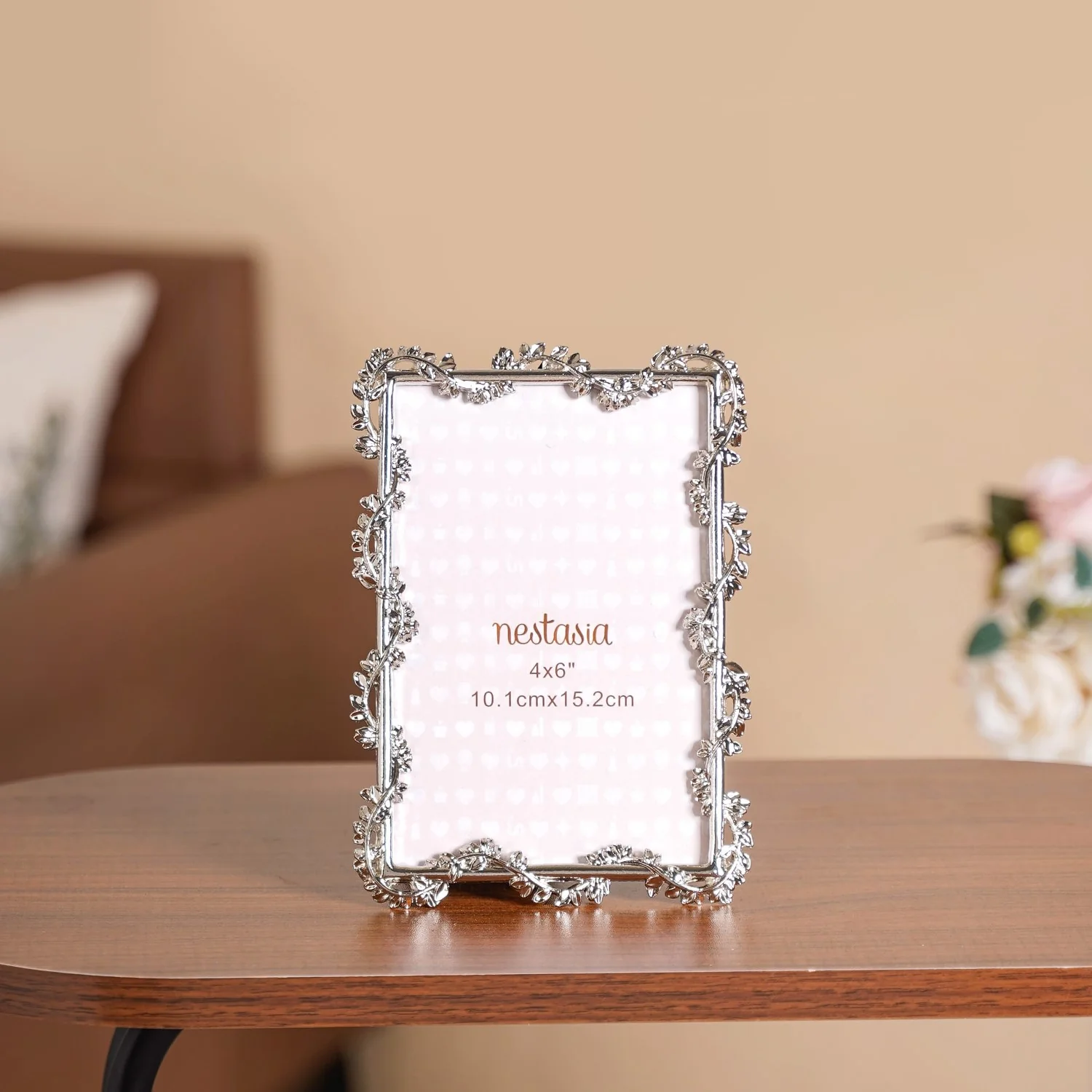 Silver Leaf Picture Frame Small 10x15cm
