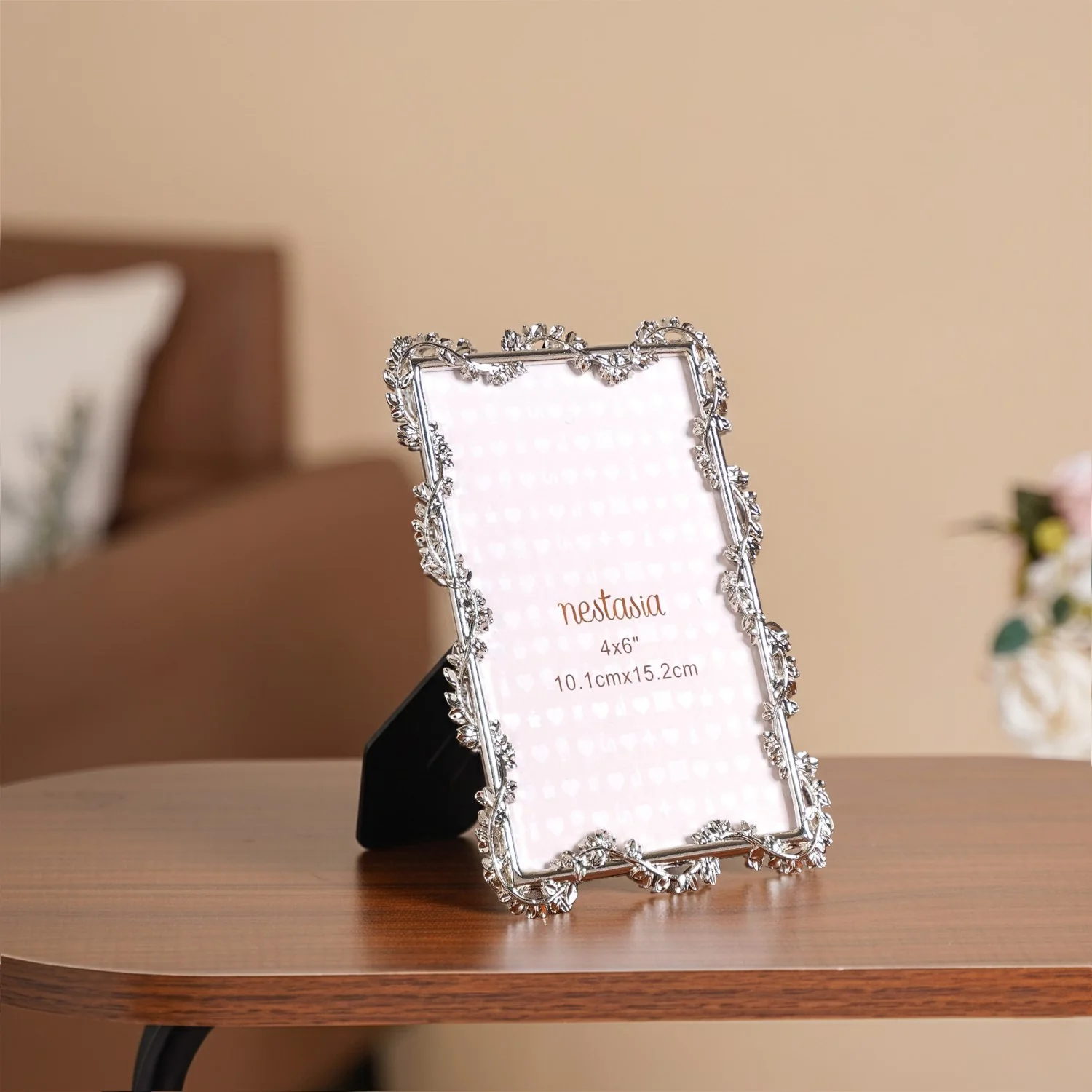 Silver Leaf Picture Frame Small 10x15cm - Image 8
