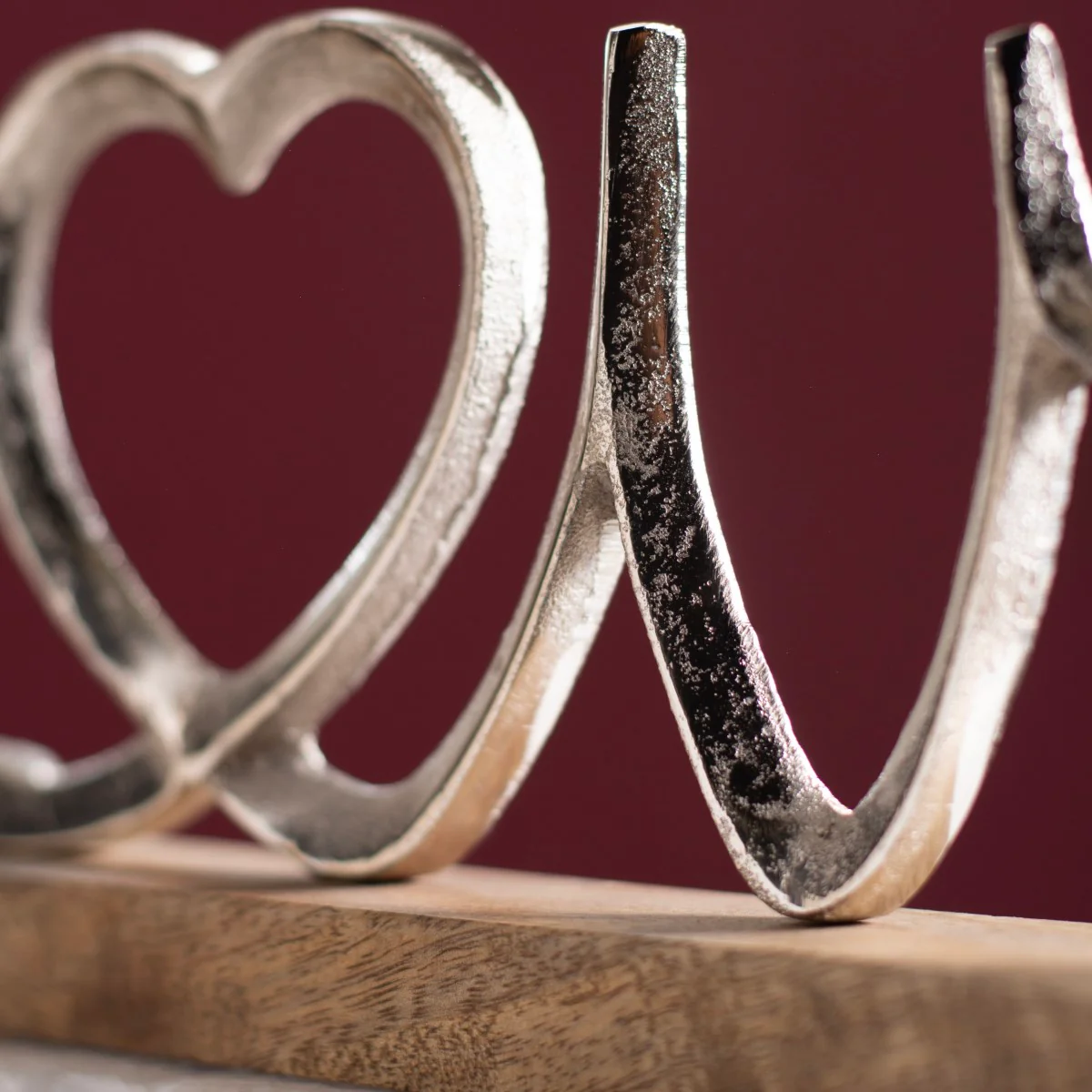 Silver Love Decor Showpiece For Home - Image 7
