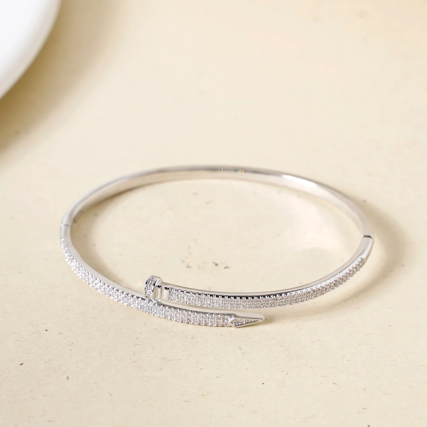 Silver Nail Glittery Bracelet - Image 5