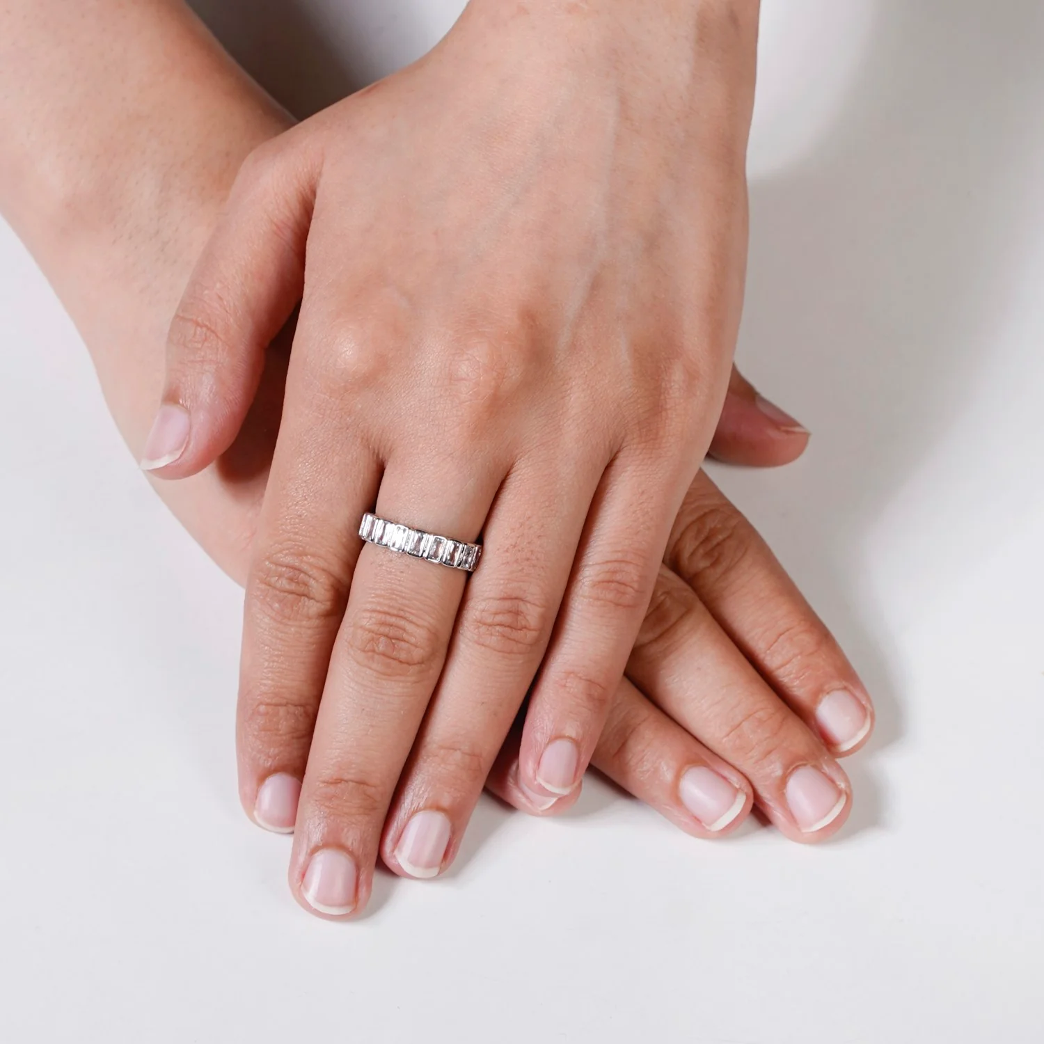 Silver Prism Geometric Ring - Image 2
