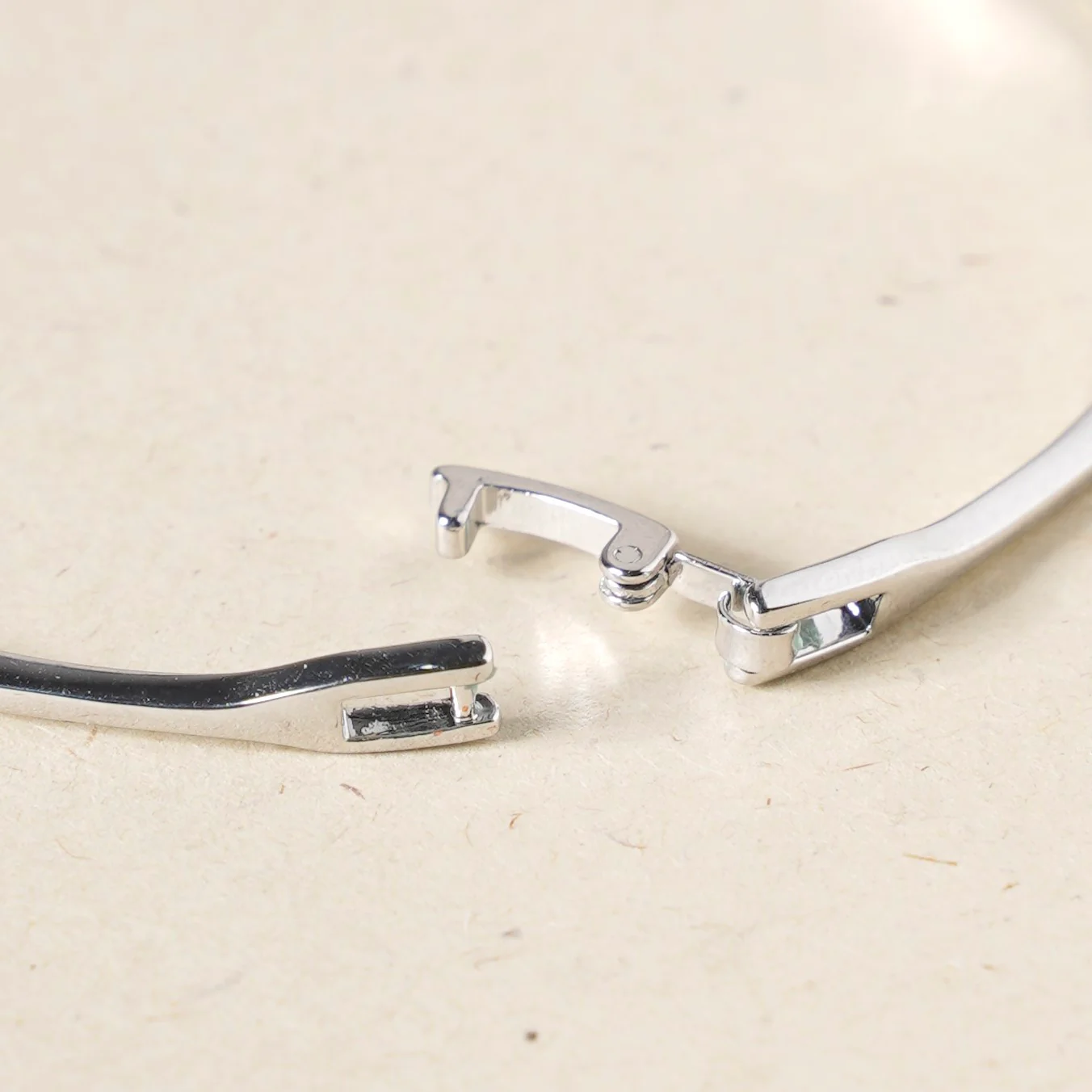 Silver Shimmer Folding Clasp Bracelet - Image 5