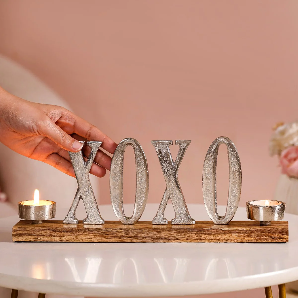 Silver Showpiece With Tealight Holder - Image 2