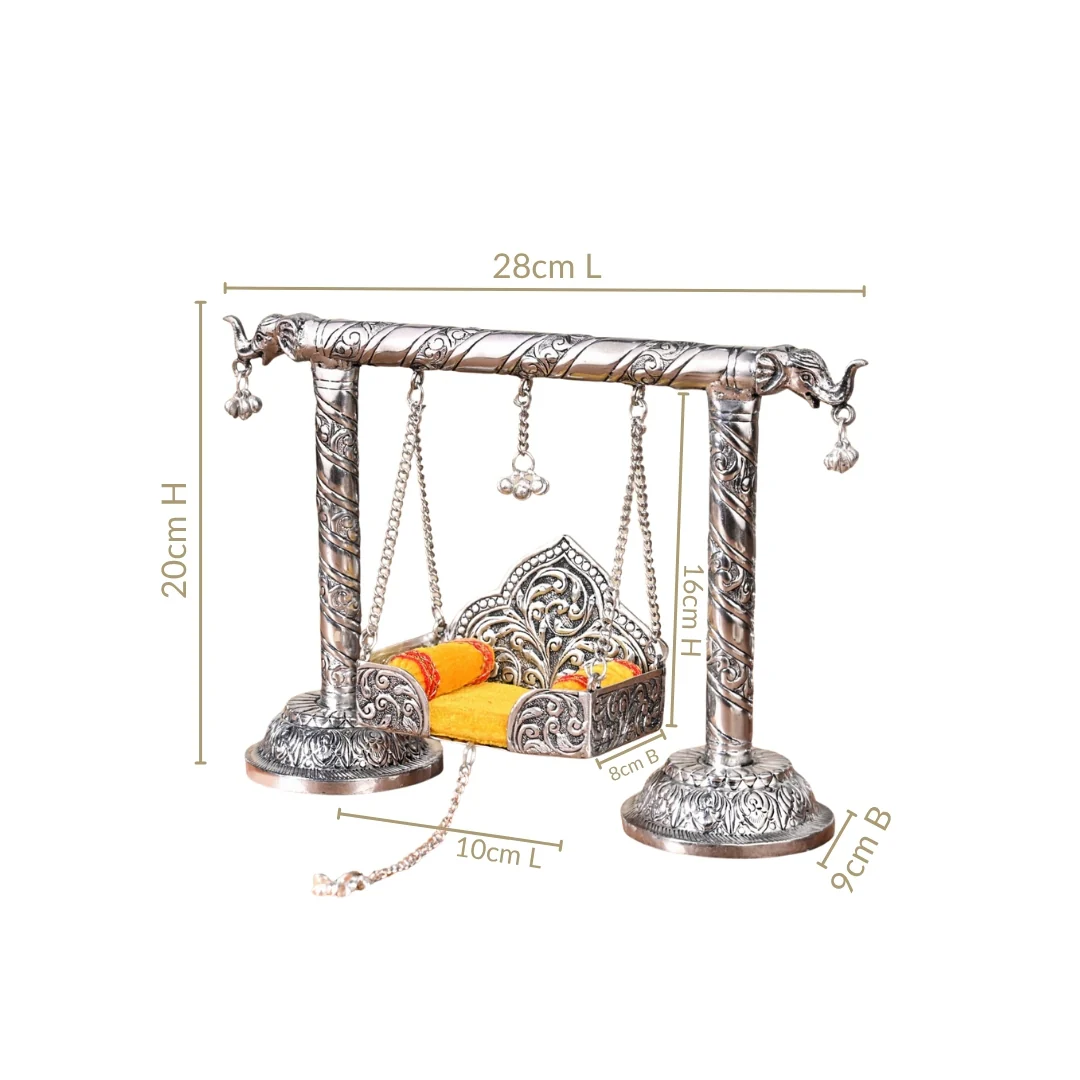 Silver Swing For Laddu Gopala - Image 3