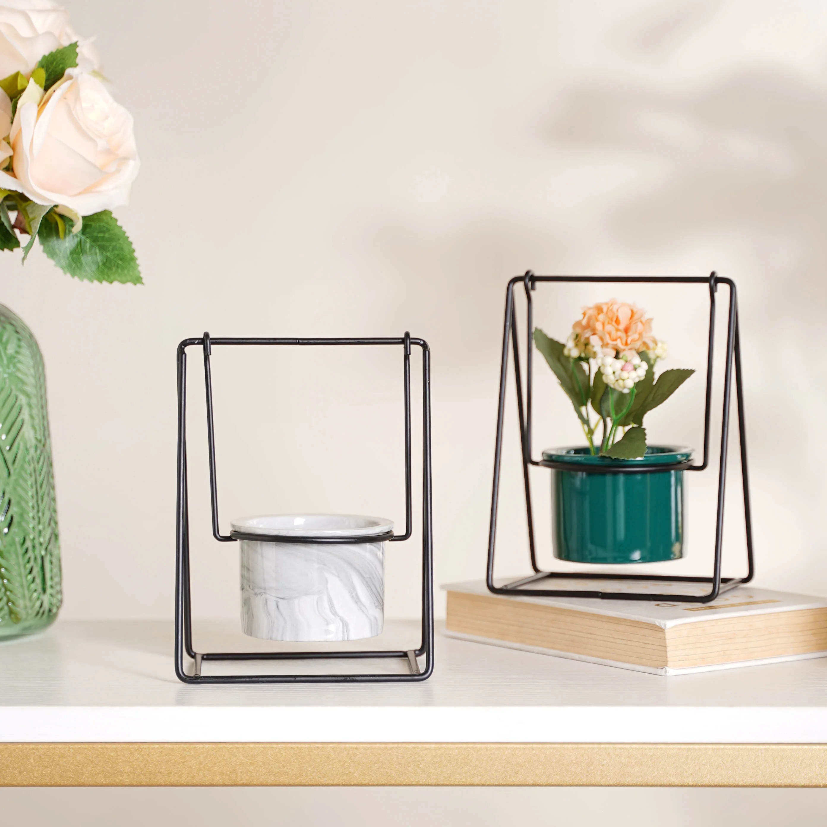 Single Swing Ceramic Flowering Pot - Image 7
