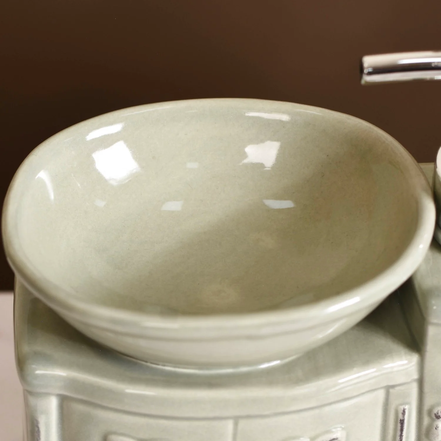 Sink Design Ceramic Liquid Dispenser Grey - Image 10