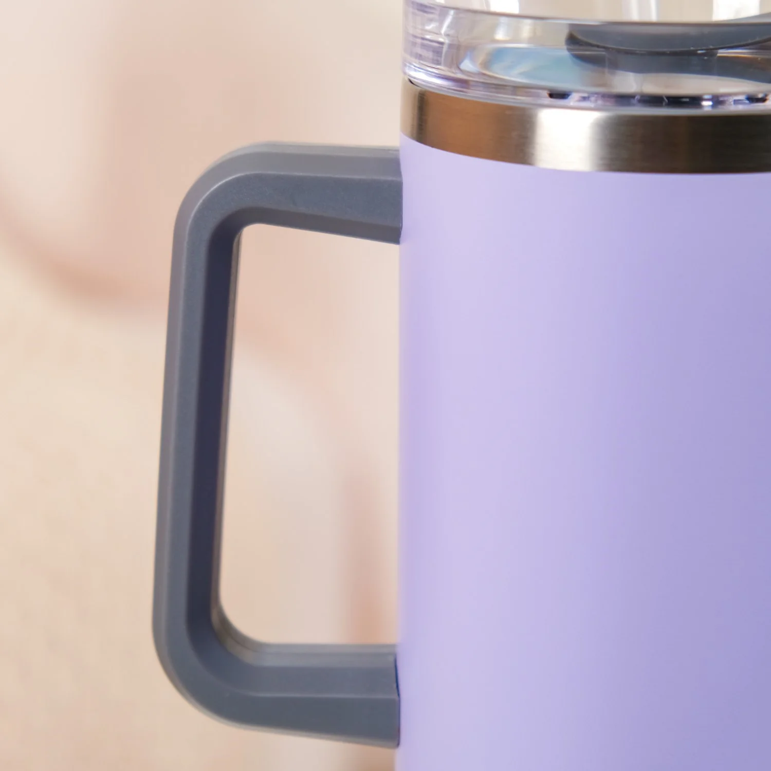 Sipper Bottle With Handle Insulated Leakproof Lilac 1200ml - Image 12