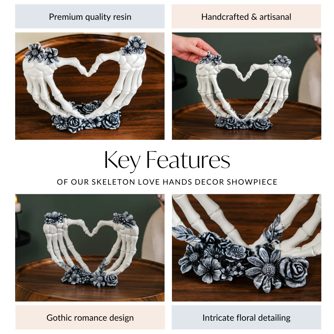 Skeleton Love Hands Decor Showpiece - Image 3