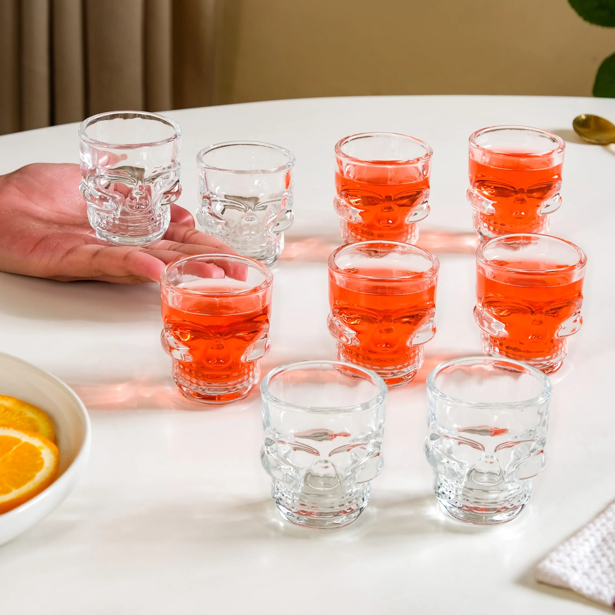 Skull Shot Glass Set Of 9 50ml - Image 2