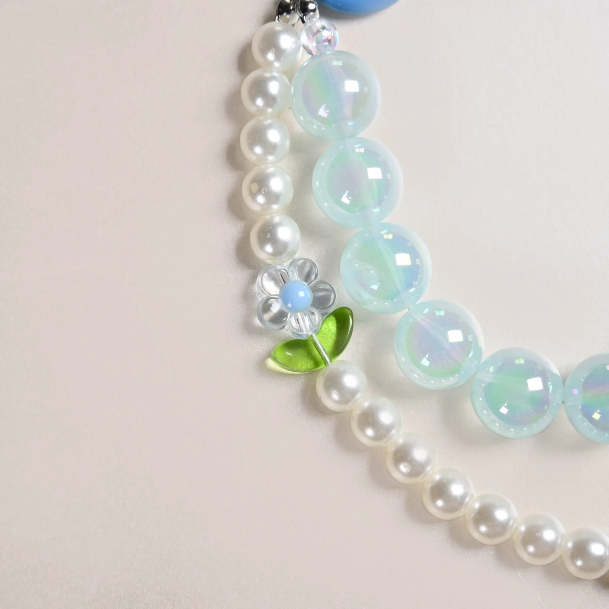 Sky Pearl Harmony Beaded Keychain - Image 5