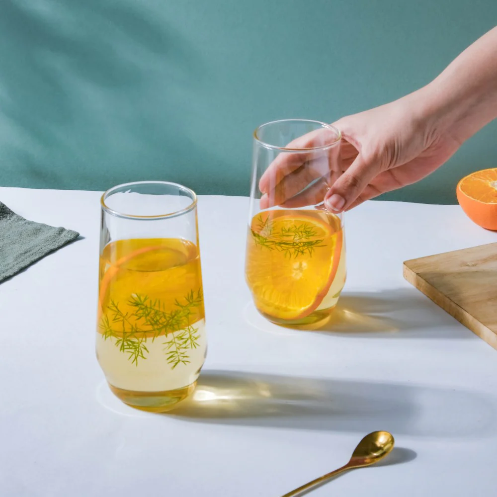 Sleek Glass Tumbler Set of 2 - Image 3