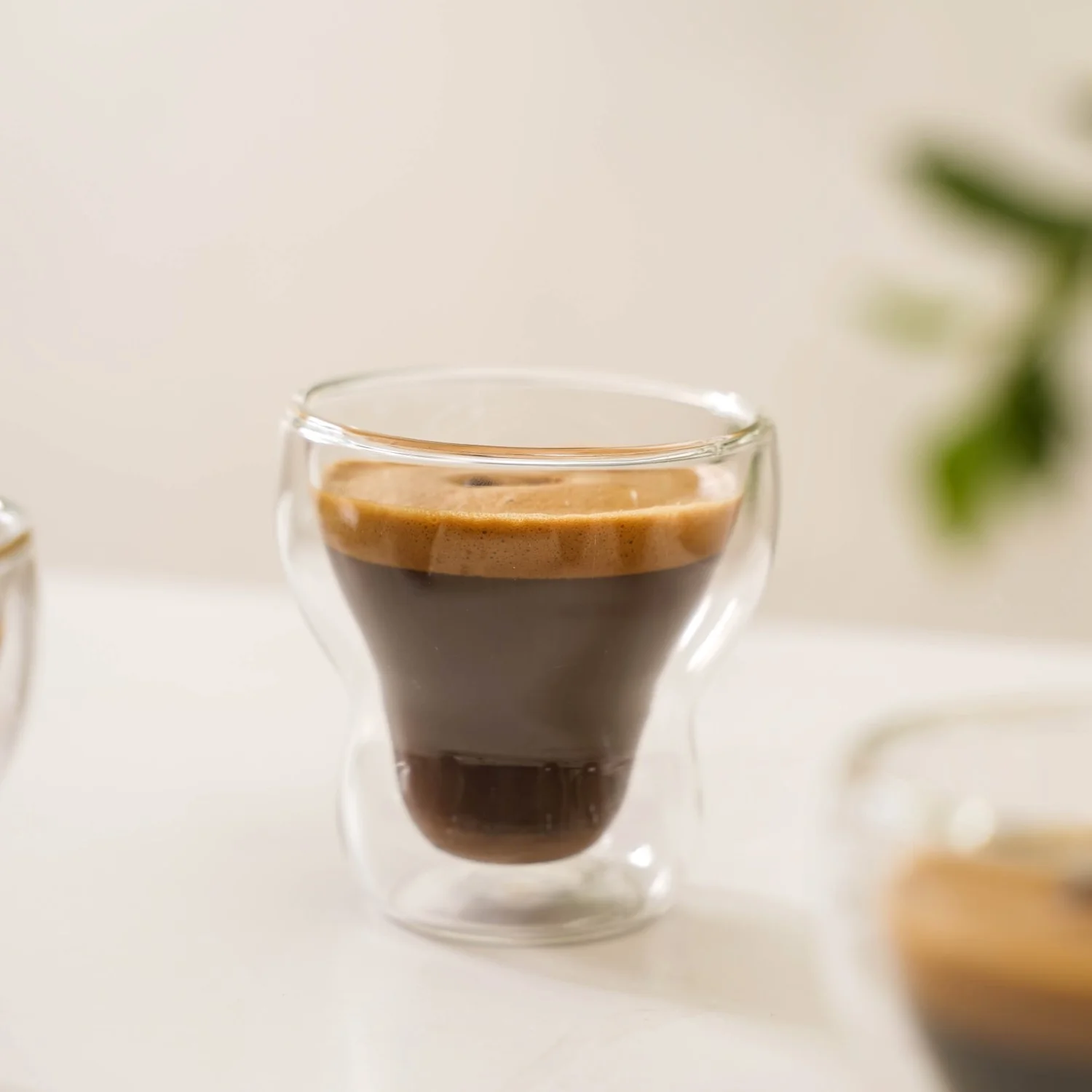 Sleek Modern Double Wall Glass Tumbler Set Of 4 150ml - Image 7