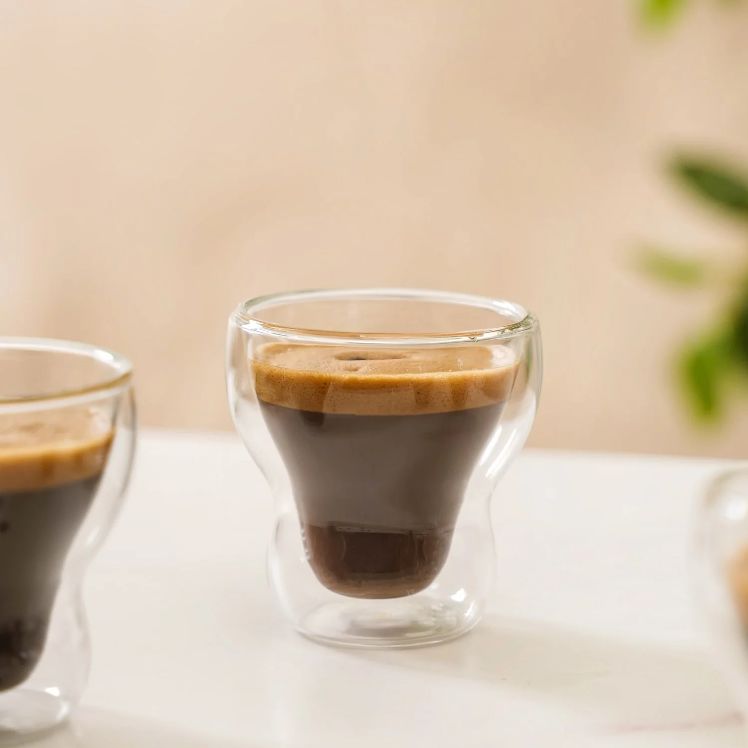 Sleek Modern Double Wall Glass Tumbler Set Of 4 150ml - Image 8