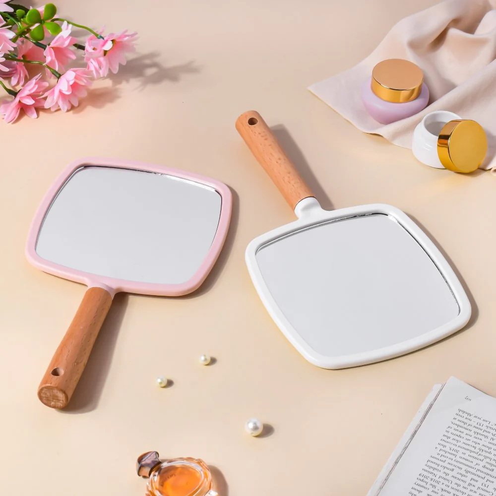 Sleek Square Handheld Mirror White - Image 8