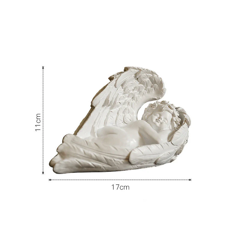 Sleeping Angel Statue White - Image 9