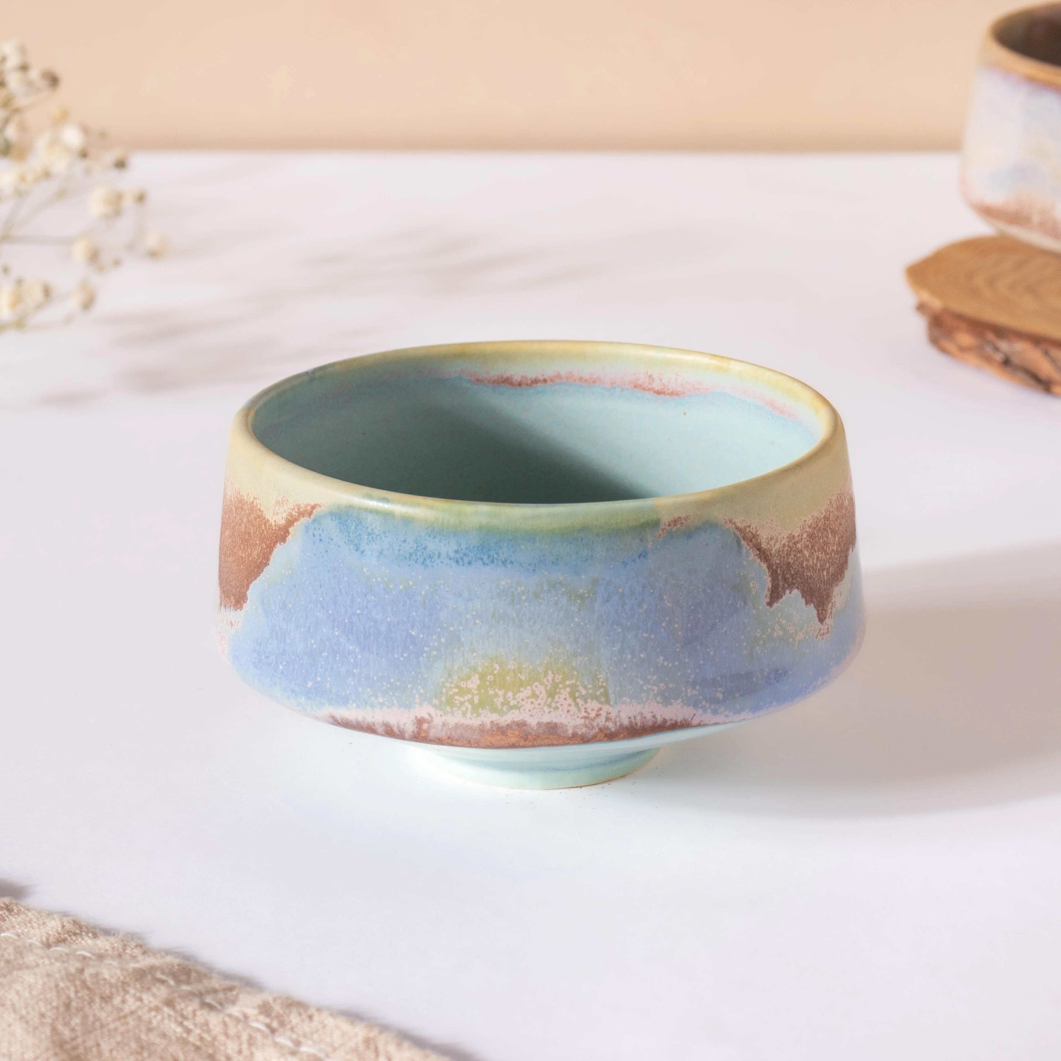 Small Blue Ombre Dip Bowl 100 ml - Image 2
