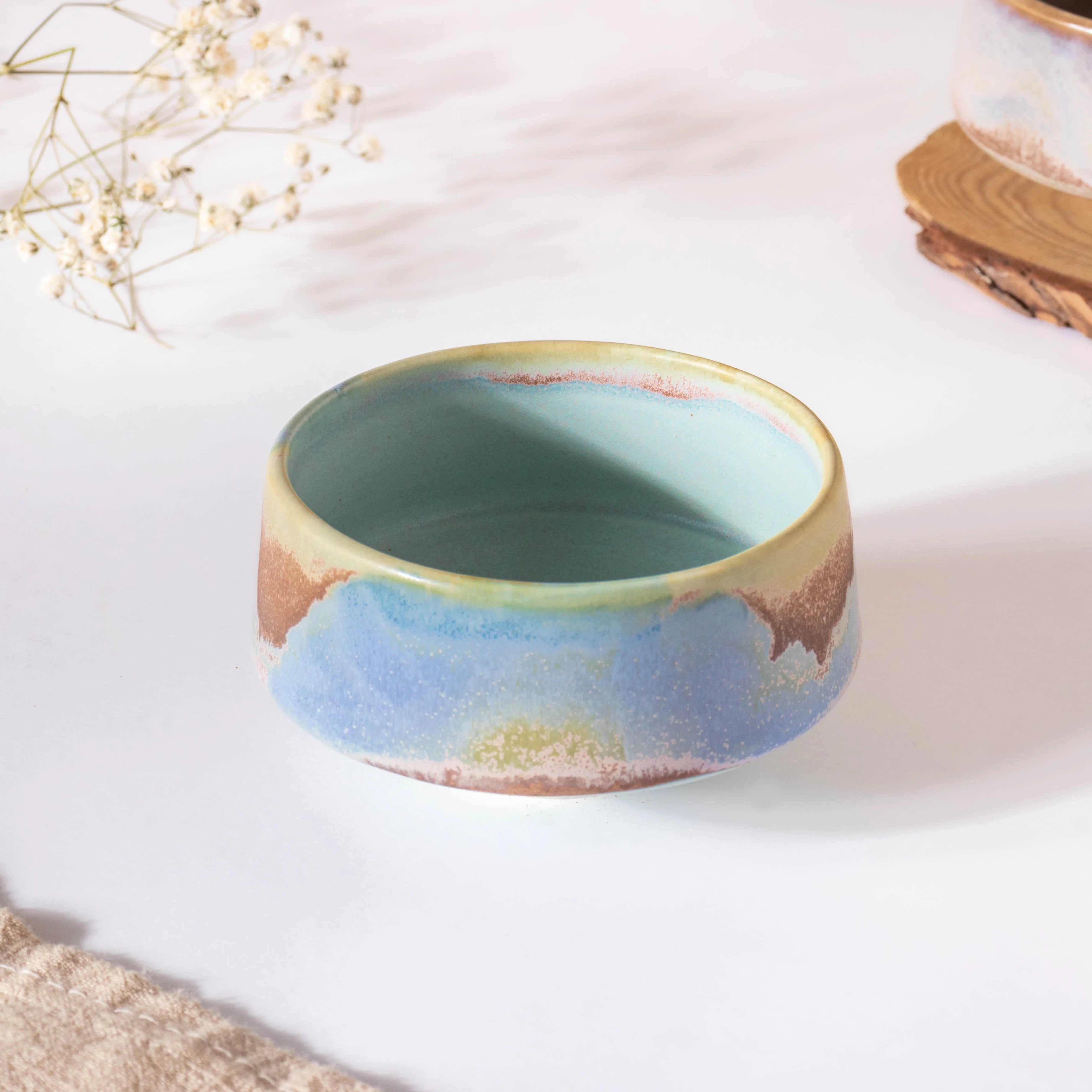Small Blue Ombre Dip Bowl 100 ml - Image 3