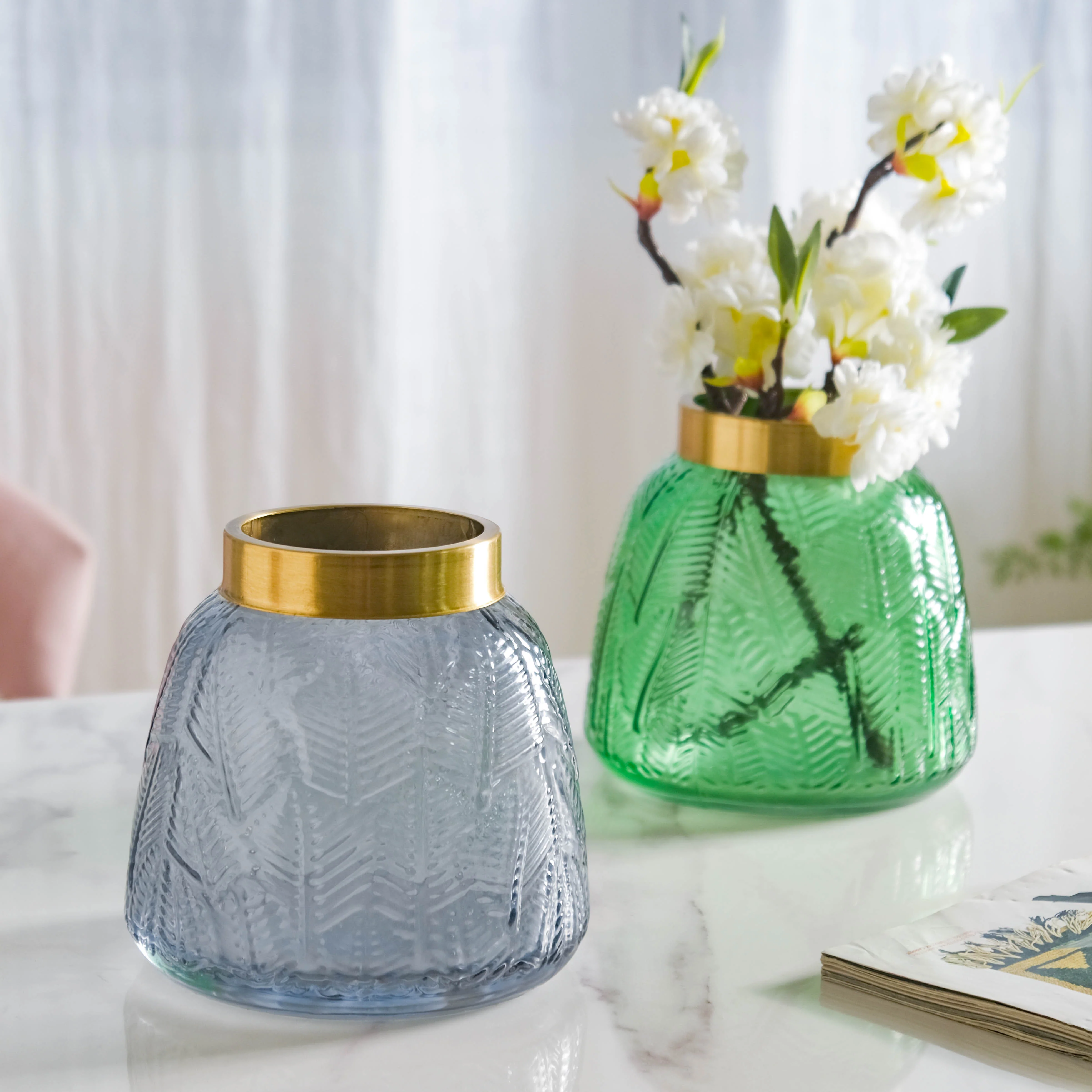 Small Bottle Glass Vase - Image 7