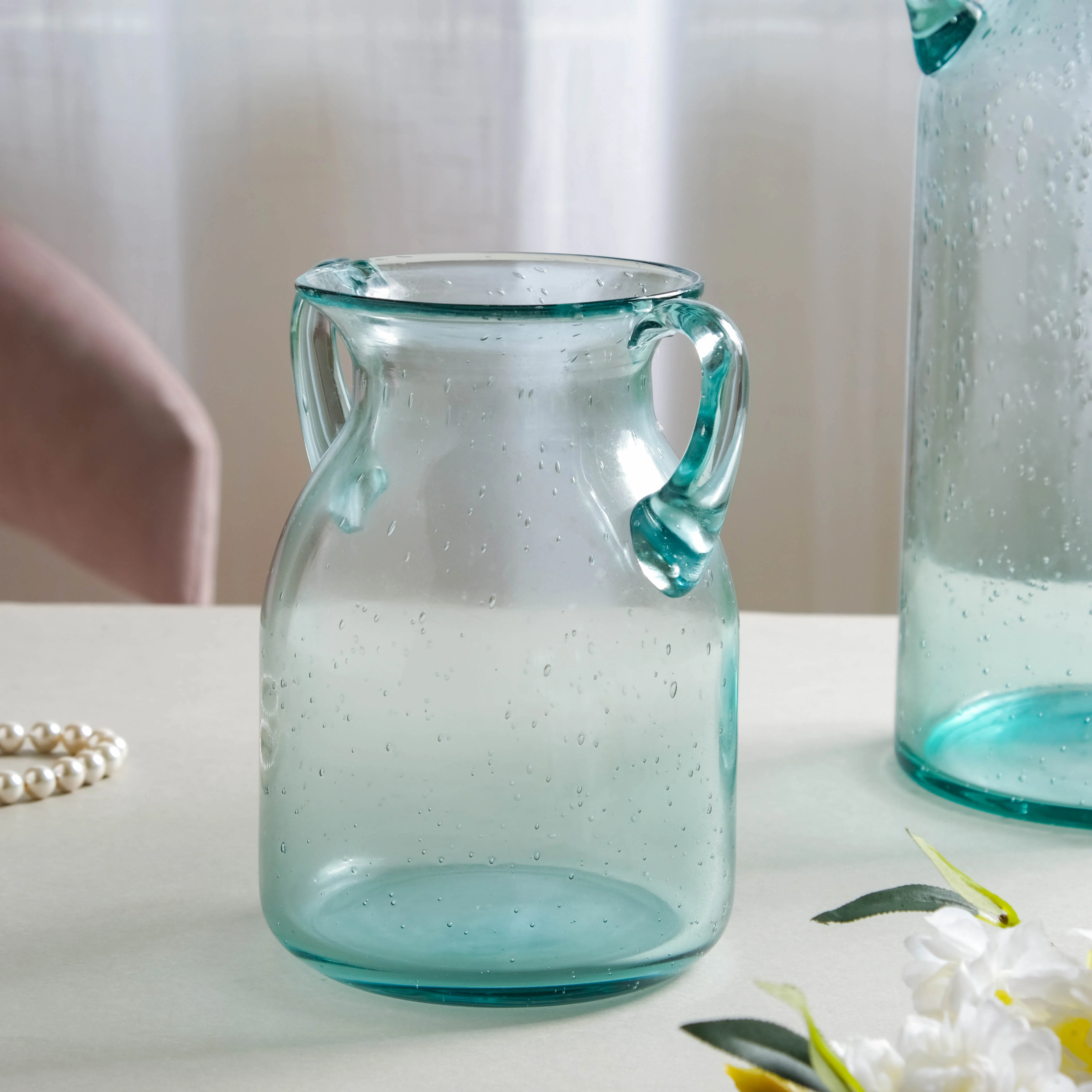 Small Glass Jar Vase - Image 2