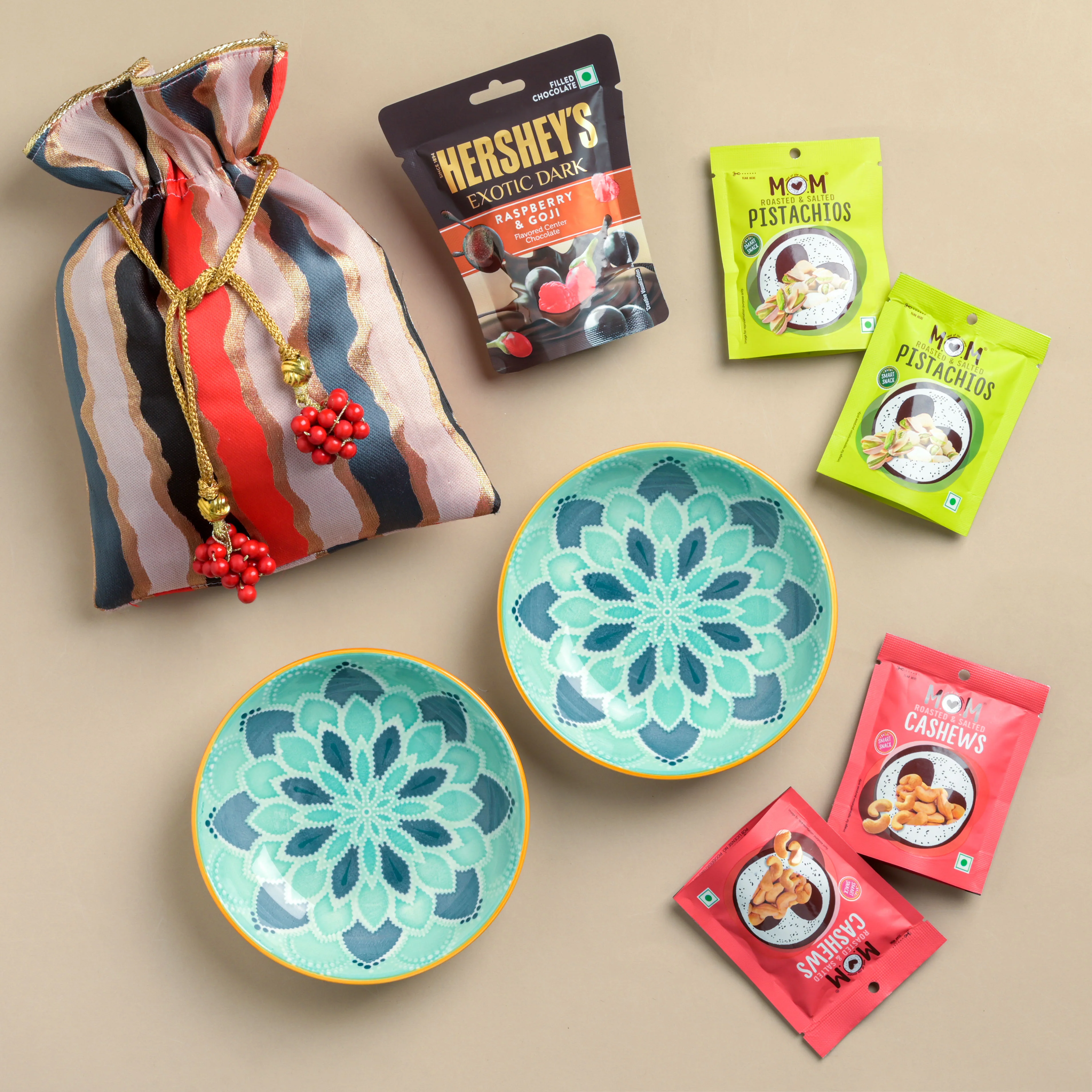 Snack Up Mandala Dish Gift Hamper Set Of 7 - Image 2