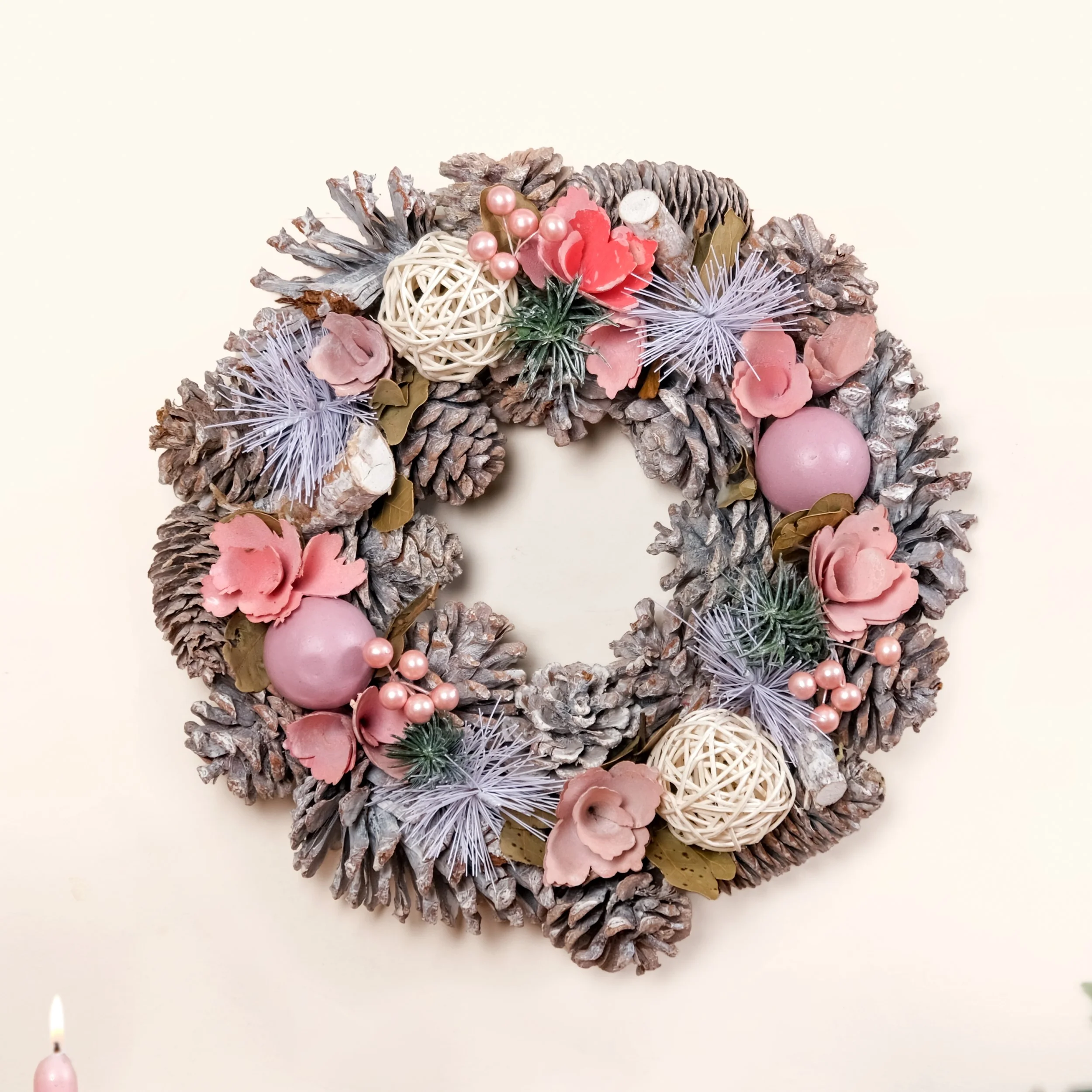 Snow Kissed Holiday Wreath For Sustainable Home Decor - Image 7