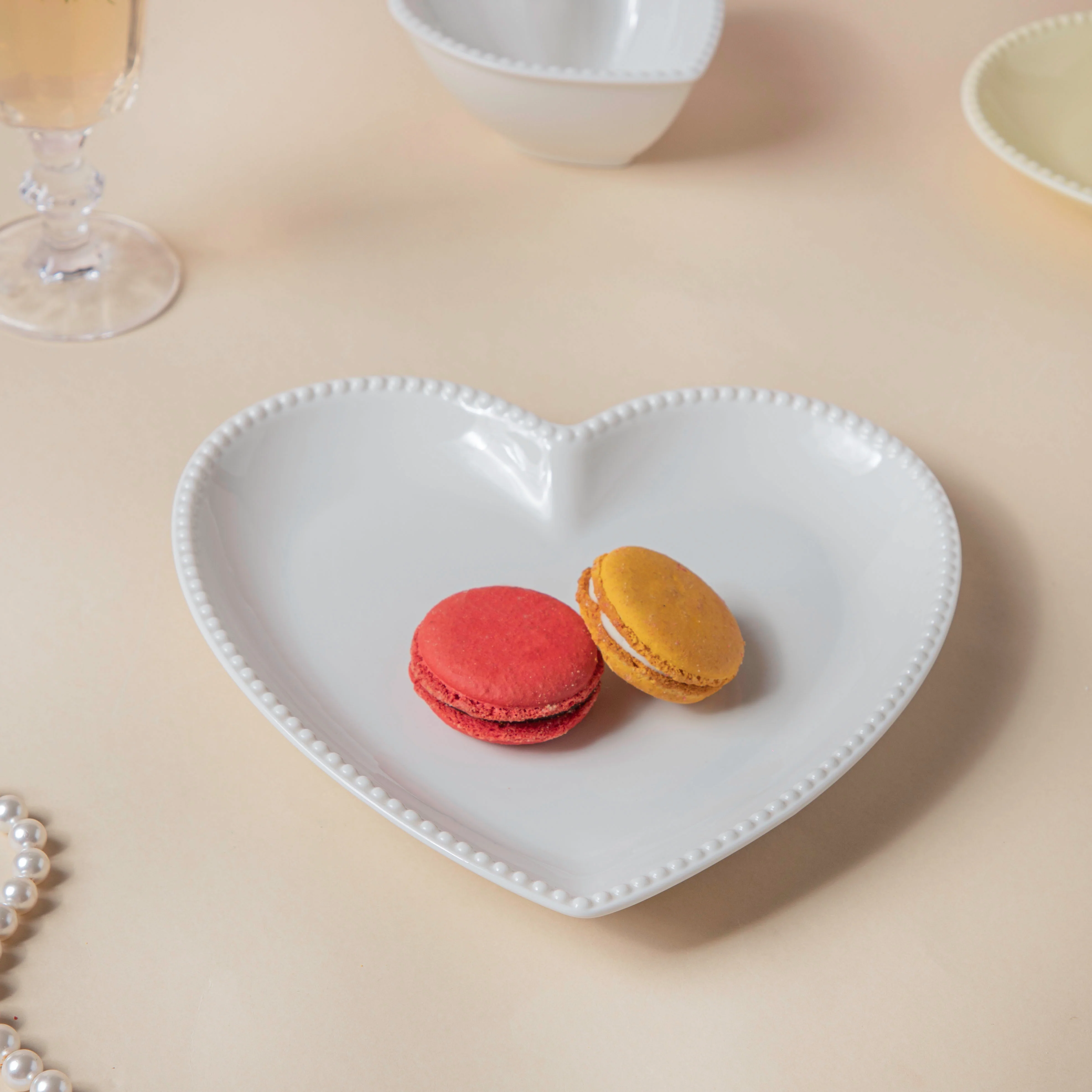 Snow White Heart Snack Plate - Image 3