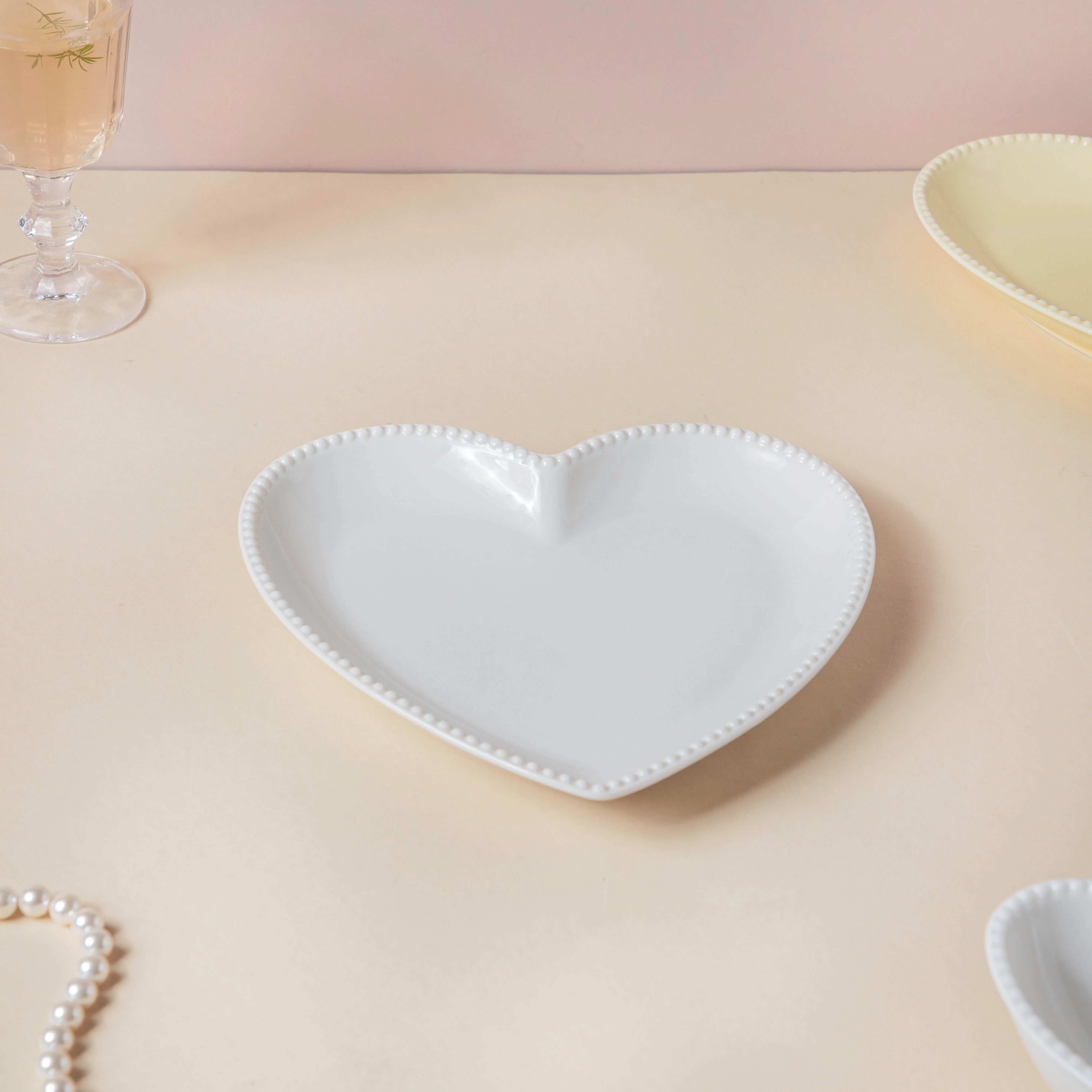 Snow White Heart Snack Plate - Image 4
