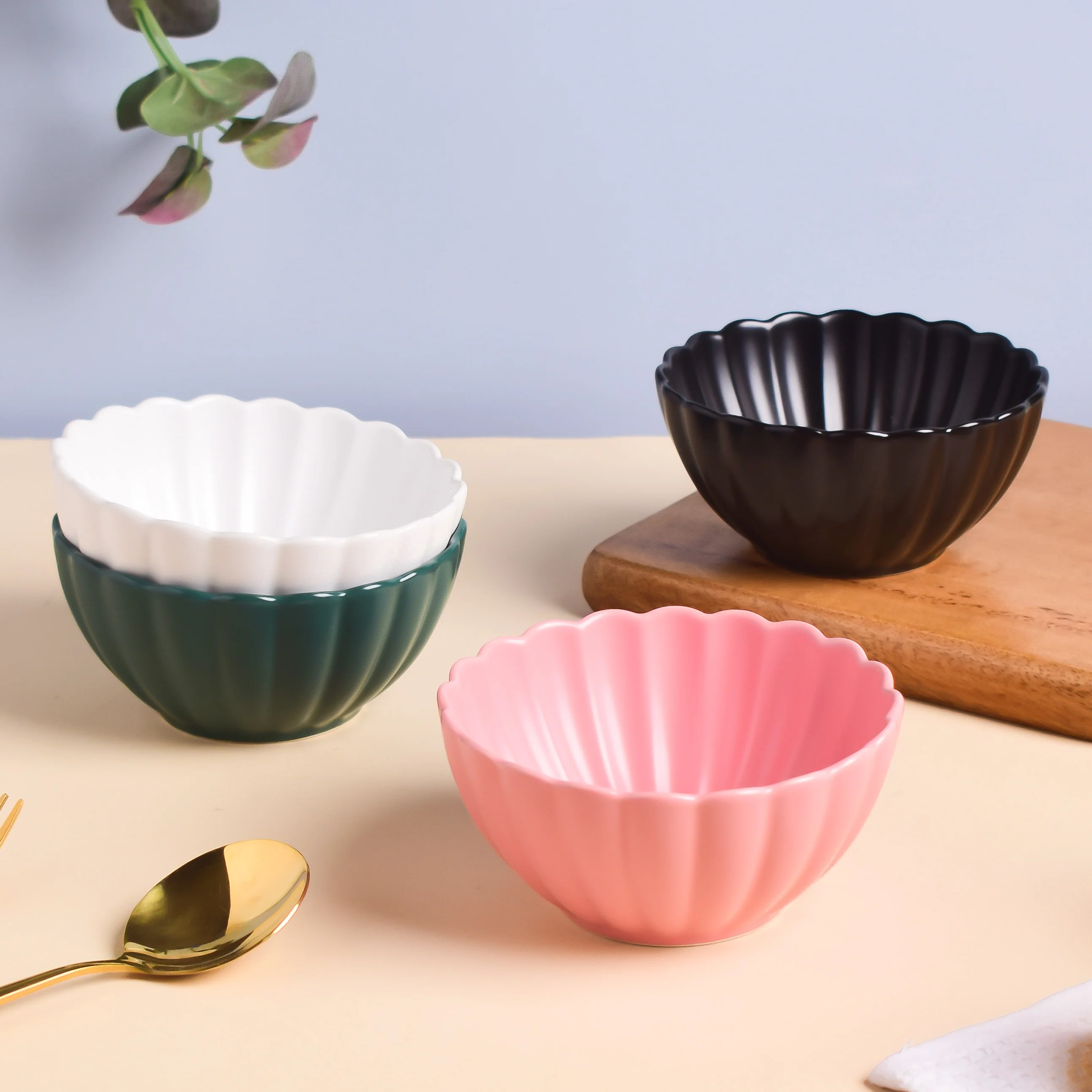 Snow White Scallop Snack Bowl 250 ml - Image 5