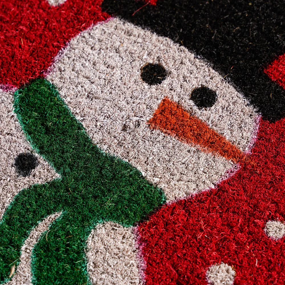 Snowman Coir Doormat 23.5 x 15.5 Inches - Image 6