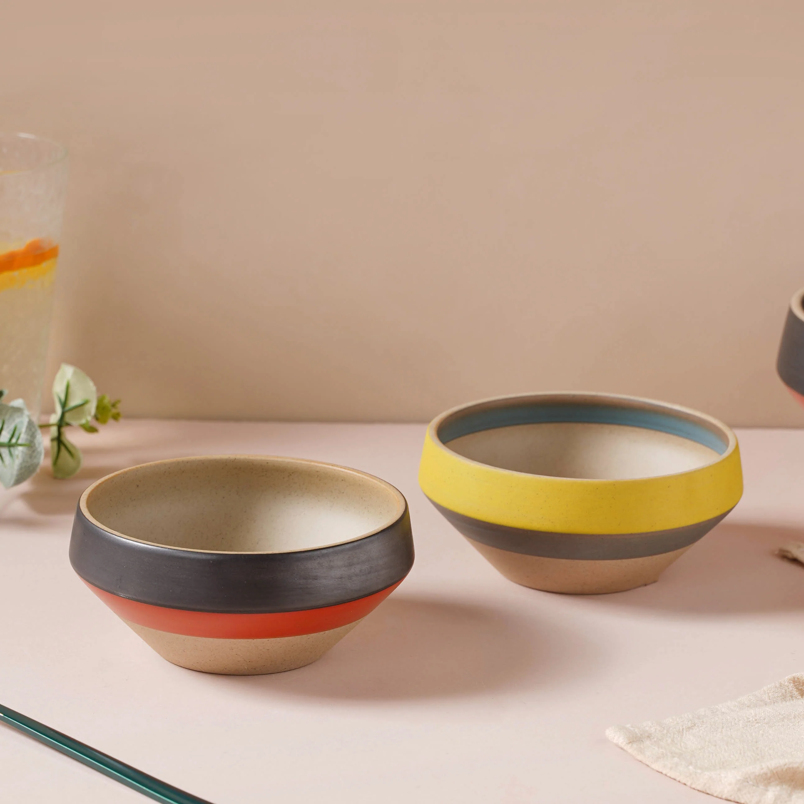 Soboku Grey And Yellow Dessert Bowl 300 ml - Image 9