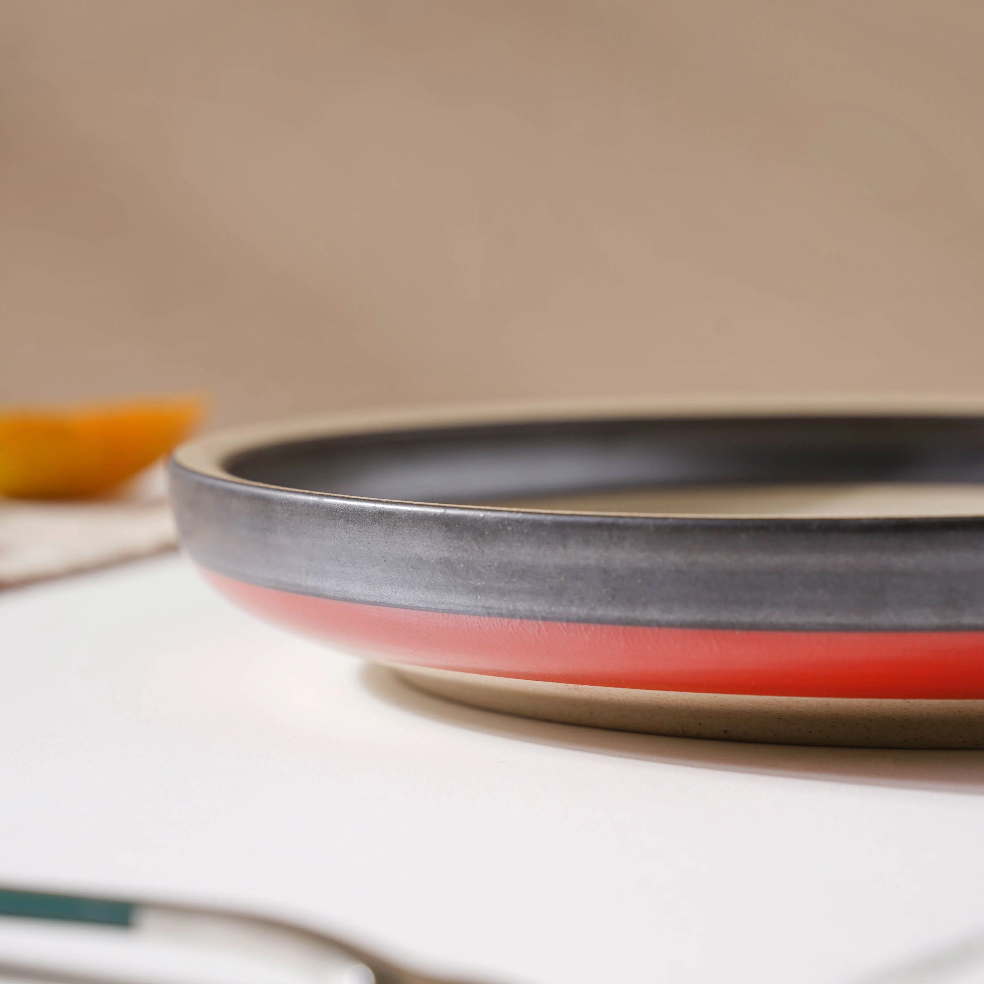 Soboku Red Snack Plate 8 Inch - Image 6