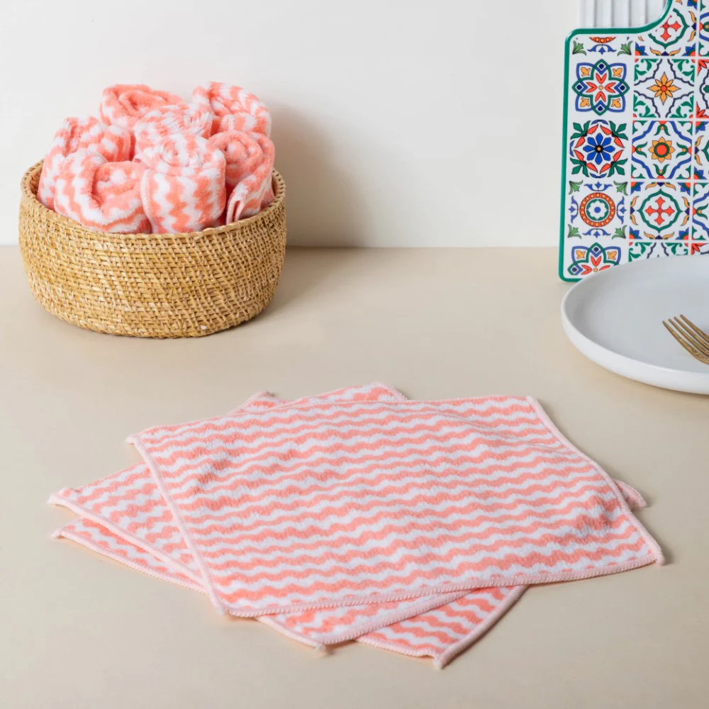 Soft Duster Cloth Peach Set Of 10 - Image 2