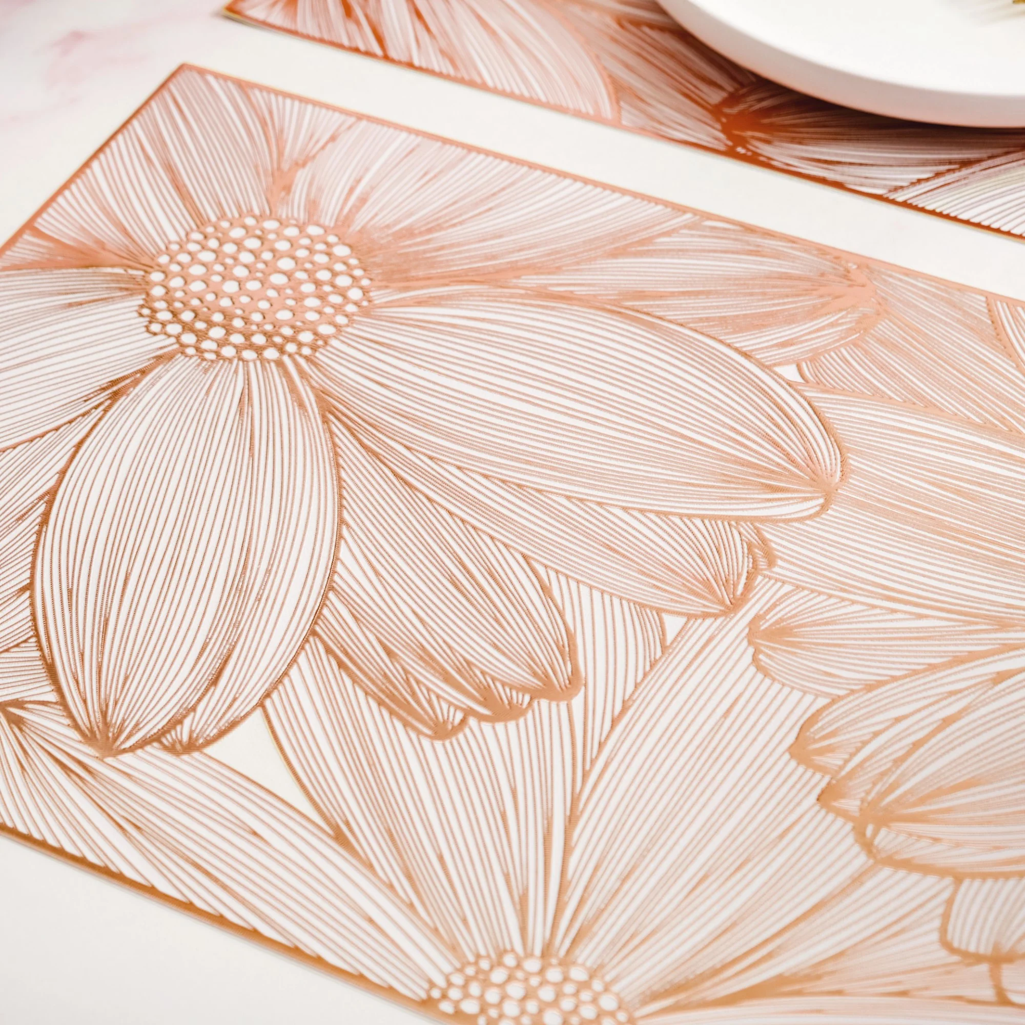 Soft Girl Rose Gold Table Mat Set Of 6 - Image 5