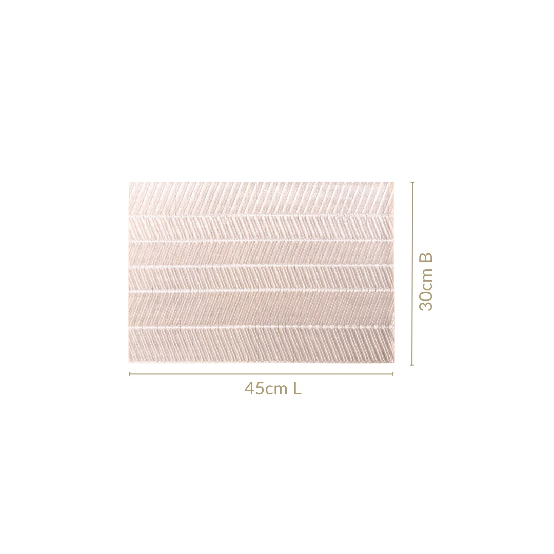 Soft Silver Dinner Table Mats Set Of 6 - Image 4