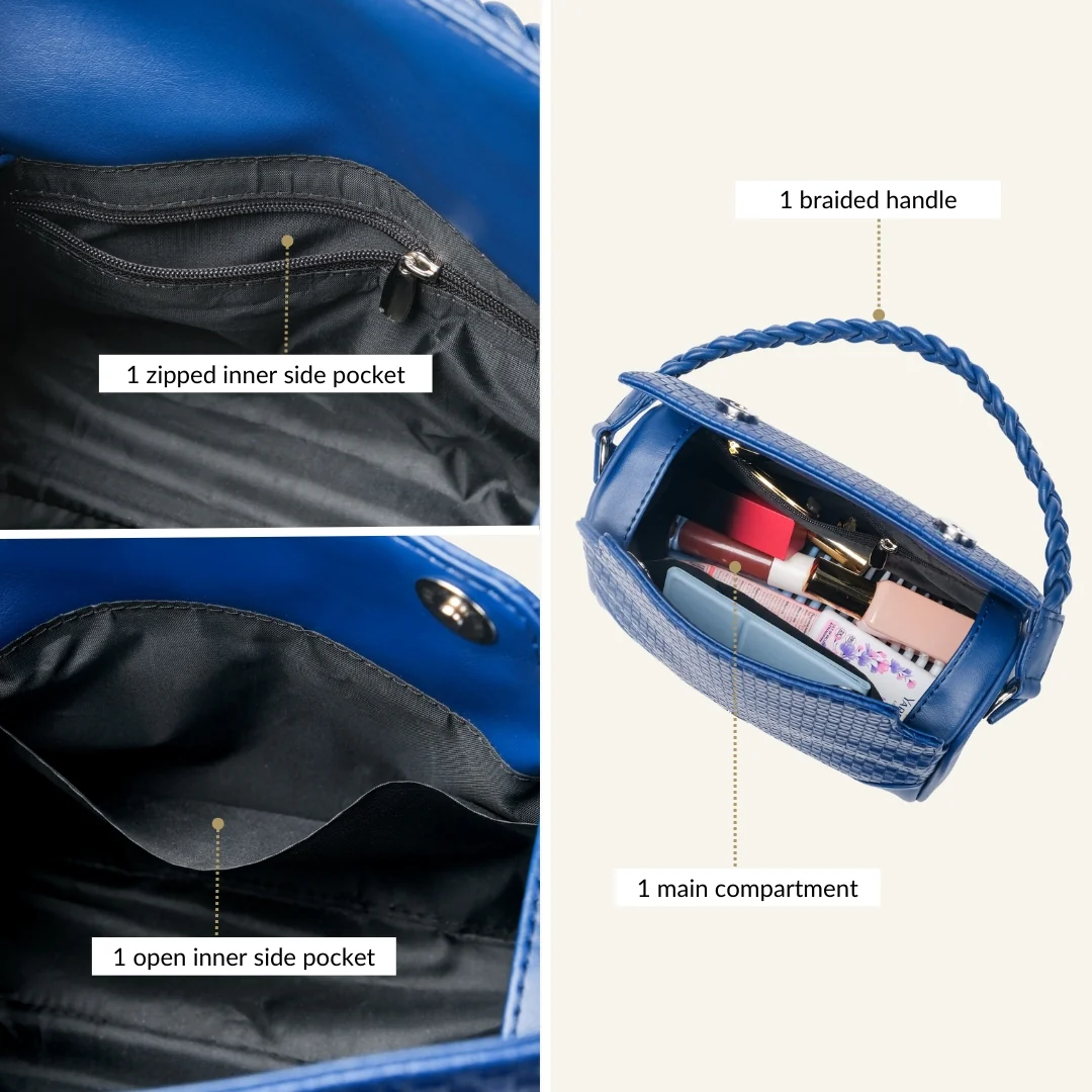 Soi Corde Blue Handbag - Image 6