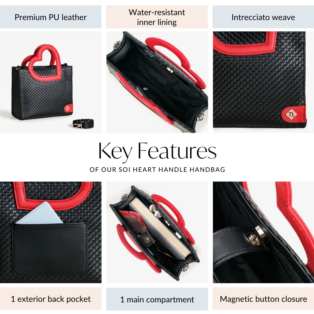 Soi Heart Handle Handbag - Image 5